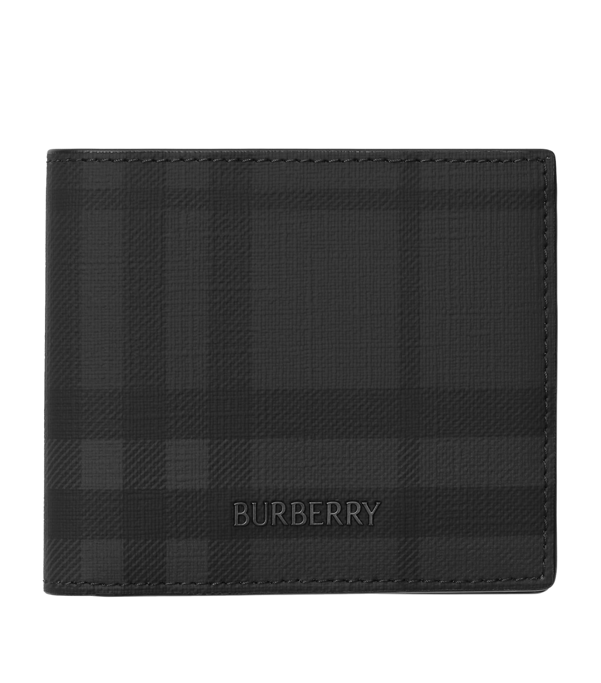 Burberry City Check Bifold Wallet Navy