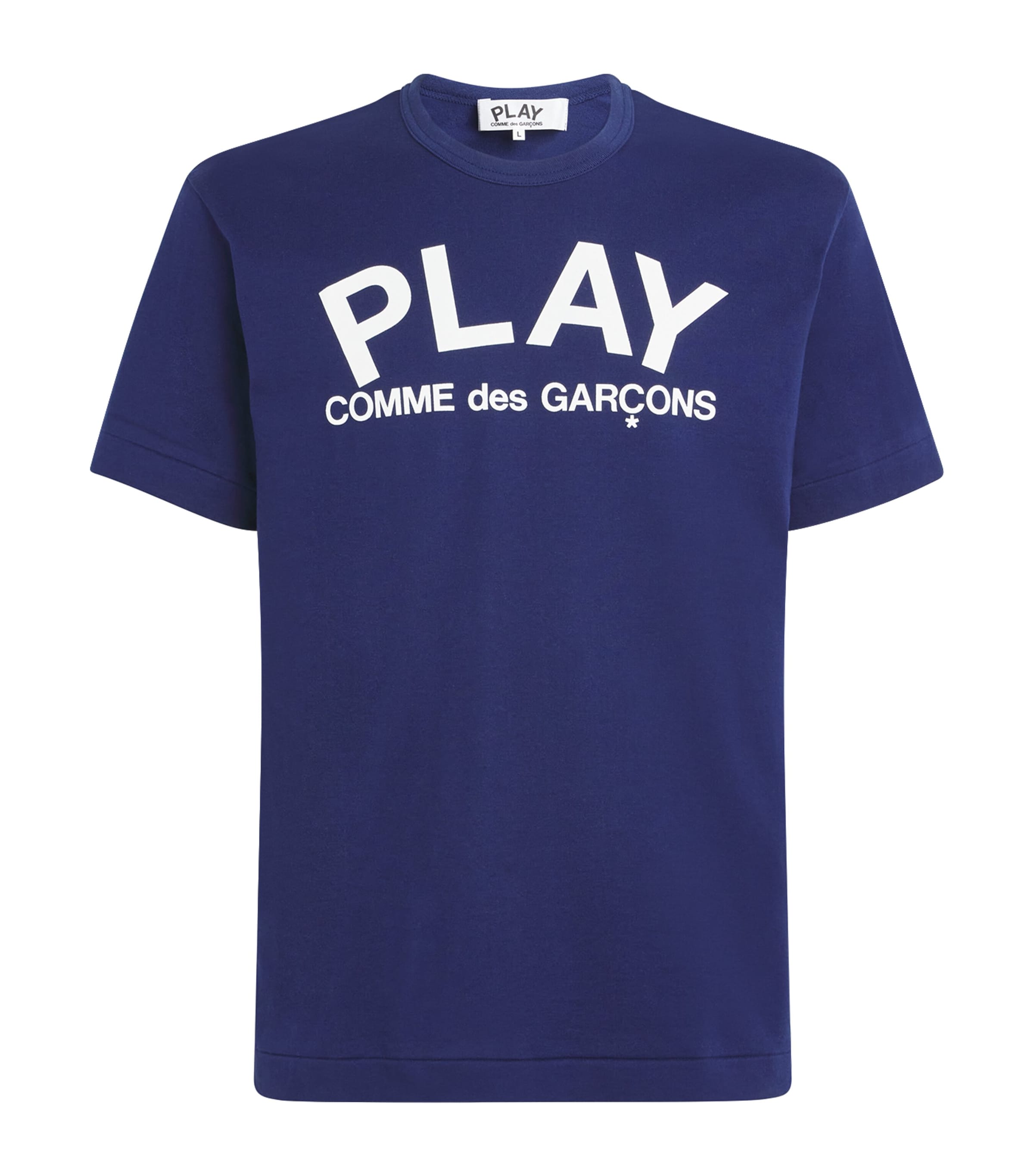 Comme Des Garçons Play Mens PLAY Logo T-Shirt Navy