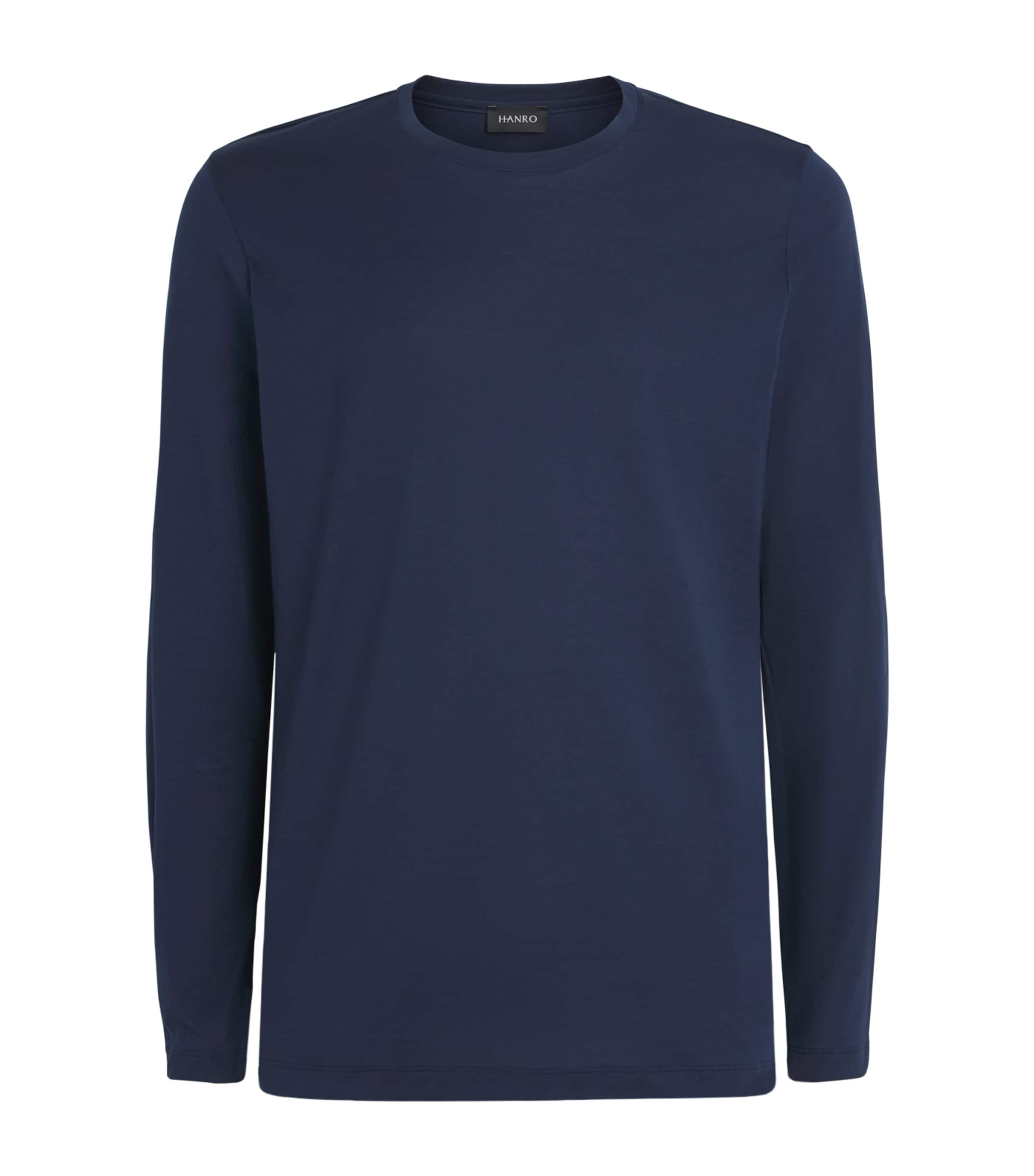 Hanro Mens Cotton Night & Day T-Shirt Deep Navy