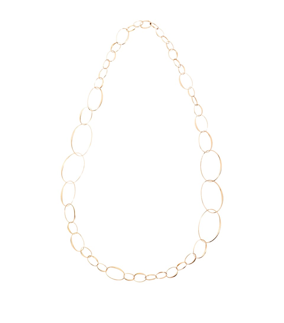 Rose Gold Hoop Chain Necklace