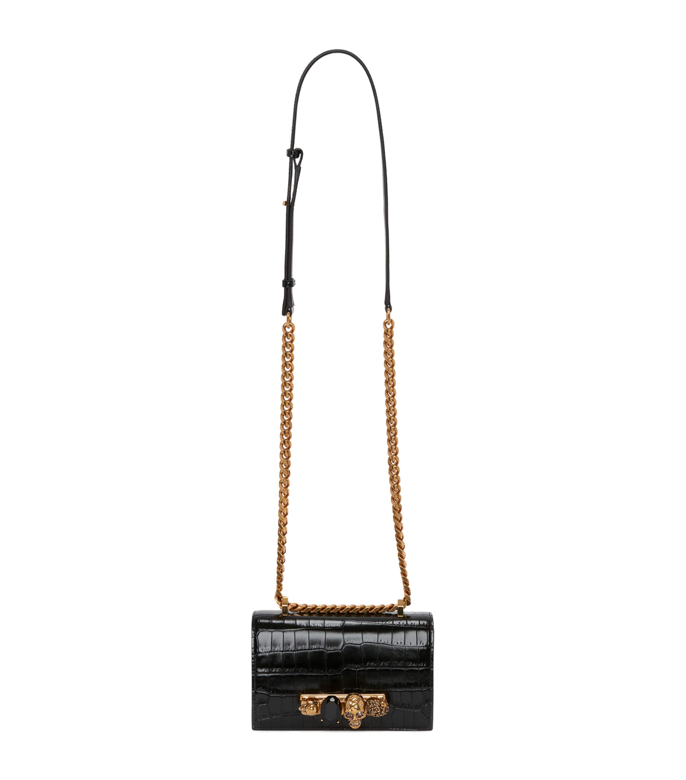 McQueen Leather Jewelled Satchel
