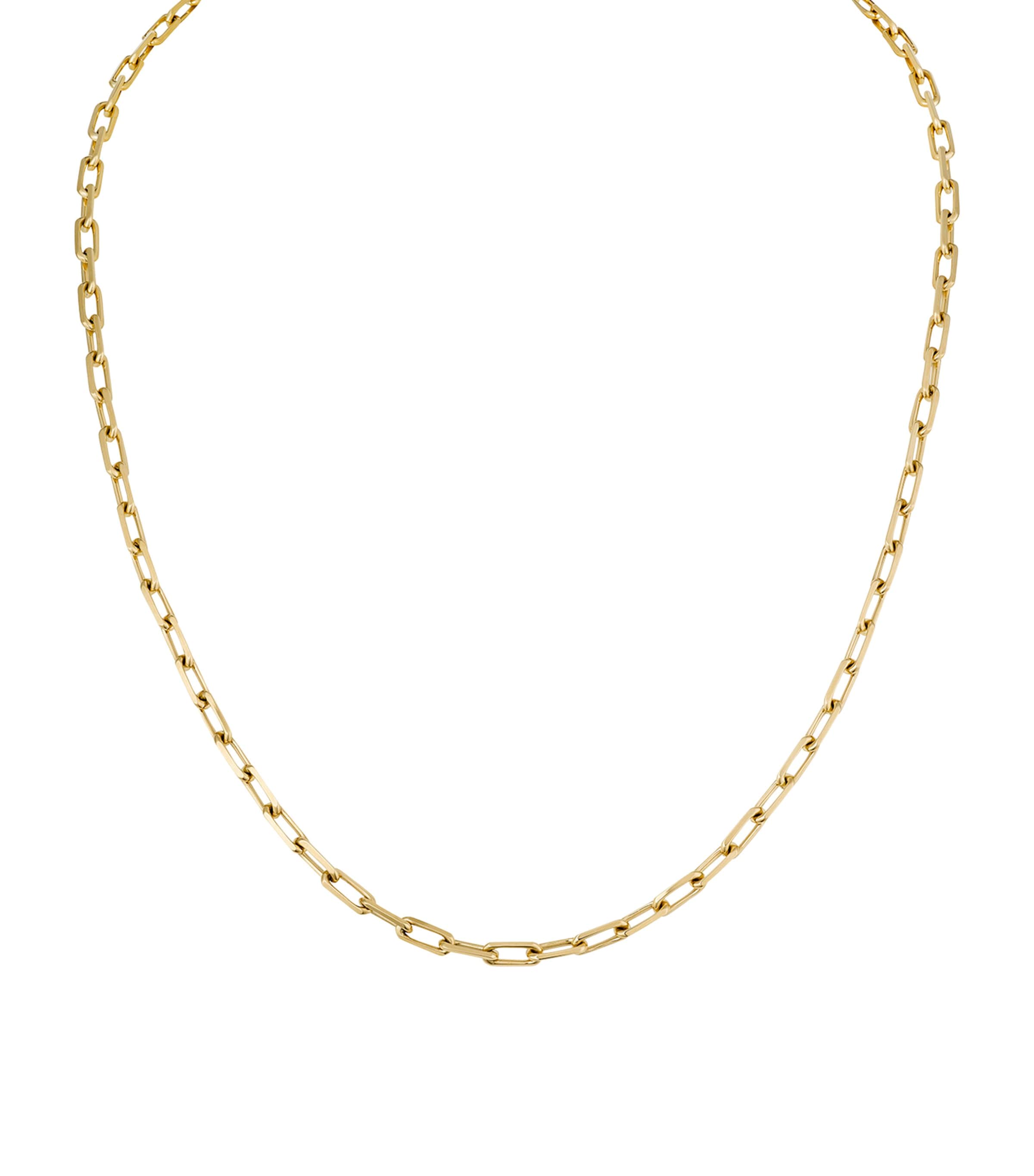 Small Yellow Gold Santos de Cartier Chain Necklace
