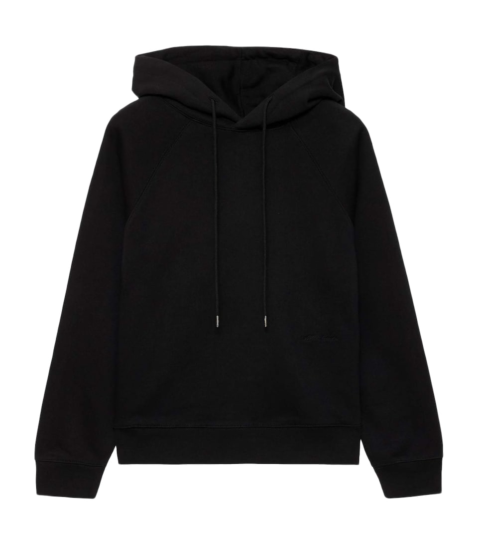 AllSaints Womens Organic Cotton Lily Hoodie Jet Black