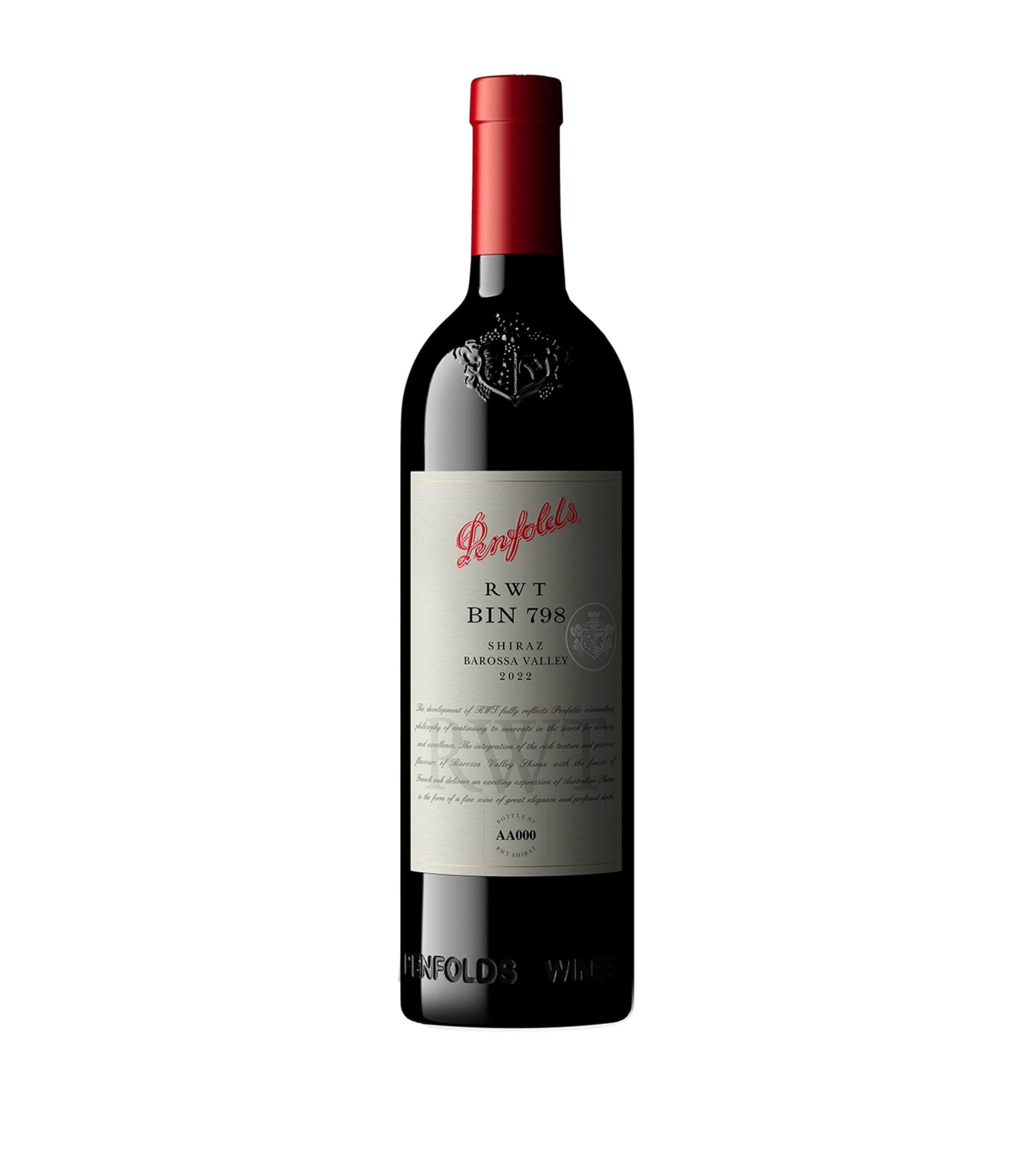RWT Bin 798 Shiraz 2022 (75cl) - Barossa Valley, Australia