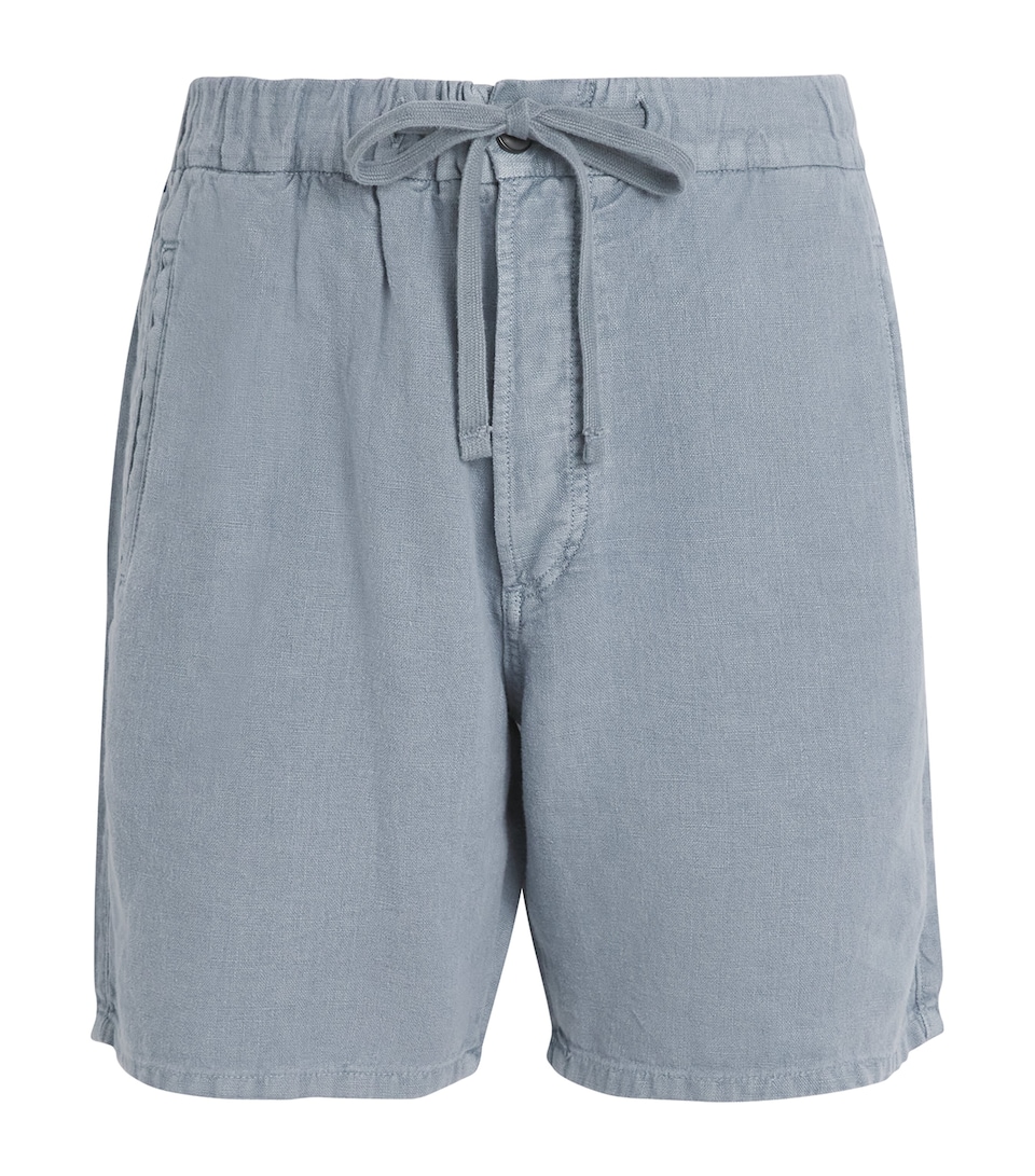 Citizens of Humanity Mens Linen Drawstring Shorts Stone Blue