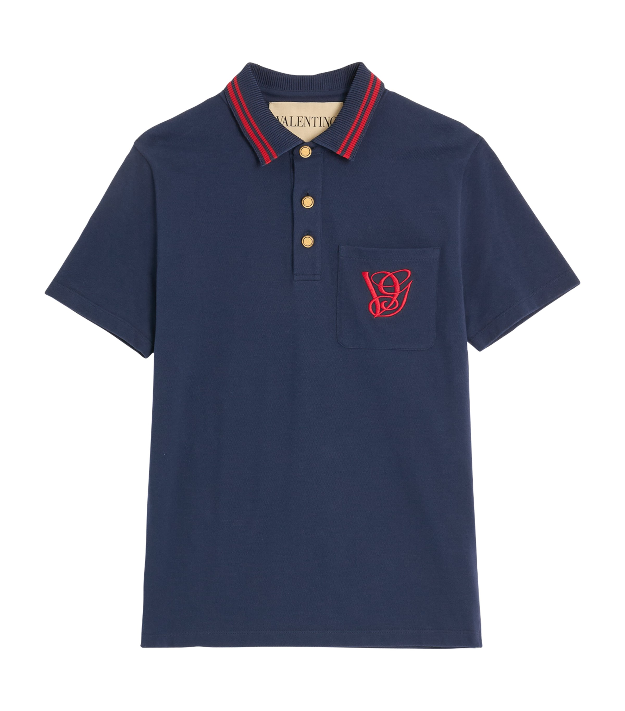 Tシャツ・カットソー VALENTINO FW25 Polo shirts (7V3MH01KAQK 157) Valentino COTTON T-SHIRT WITH VALENTINO SURF PRINT | REVERSIBLE