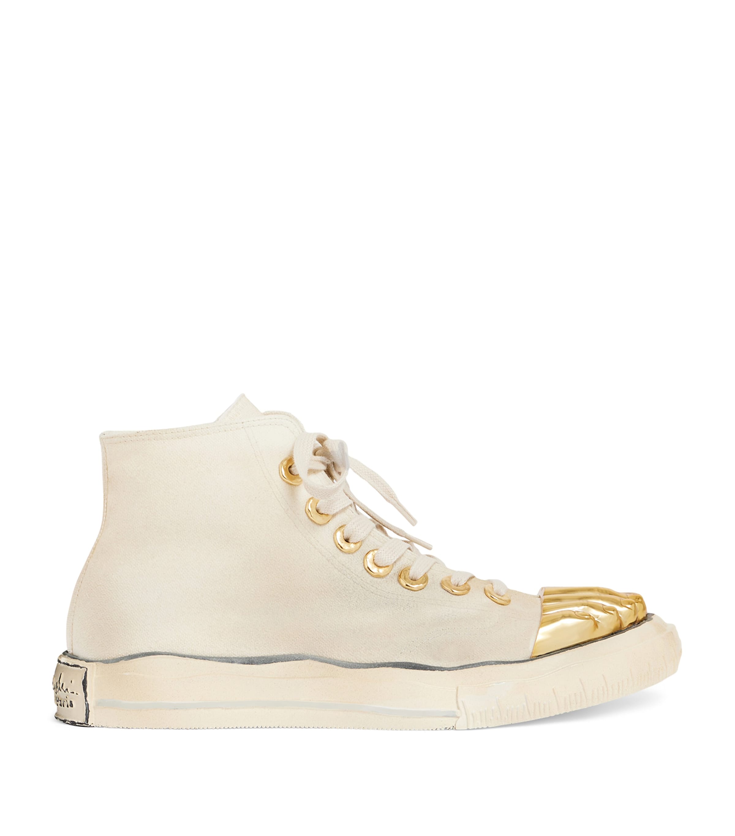 Schiaparelli Cotton Trompe-l'Oeil Sneakers Ecru