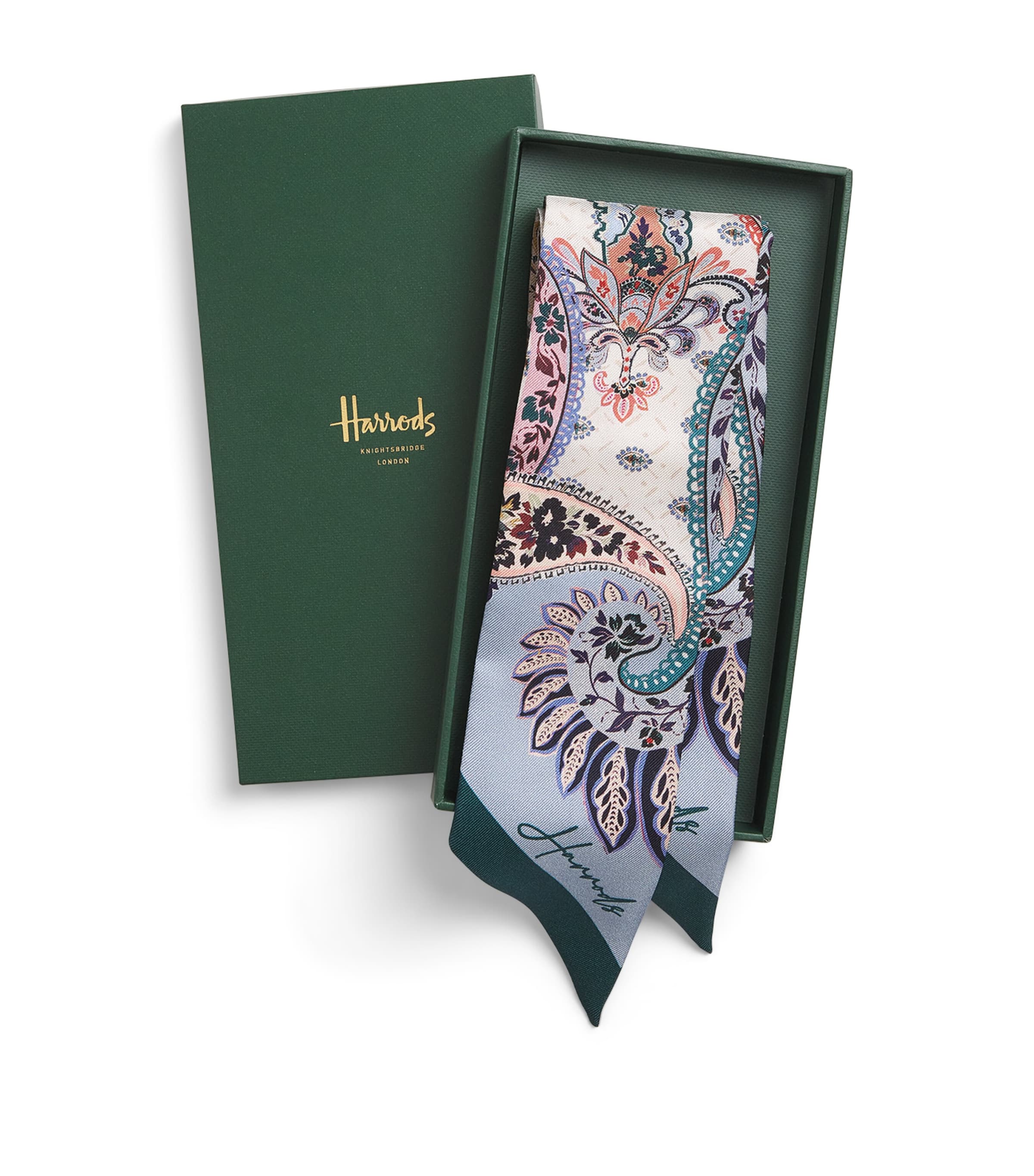 シルク ブラウス Harrods 大人フェミニン フリルスタンドカラー シルクブラウス