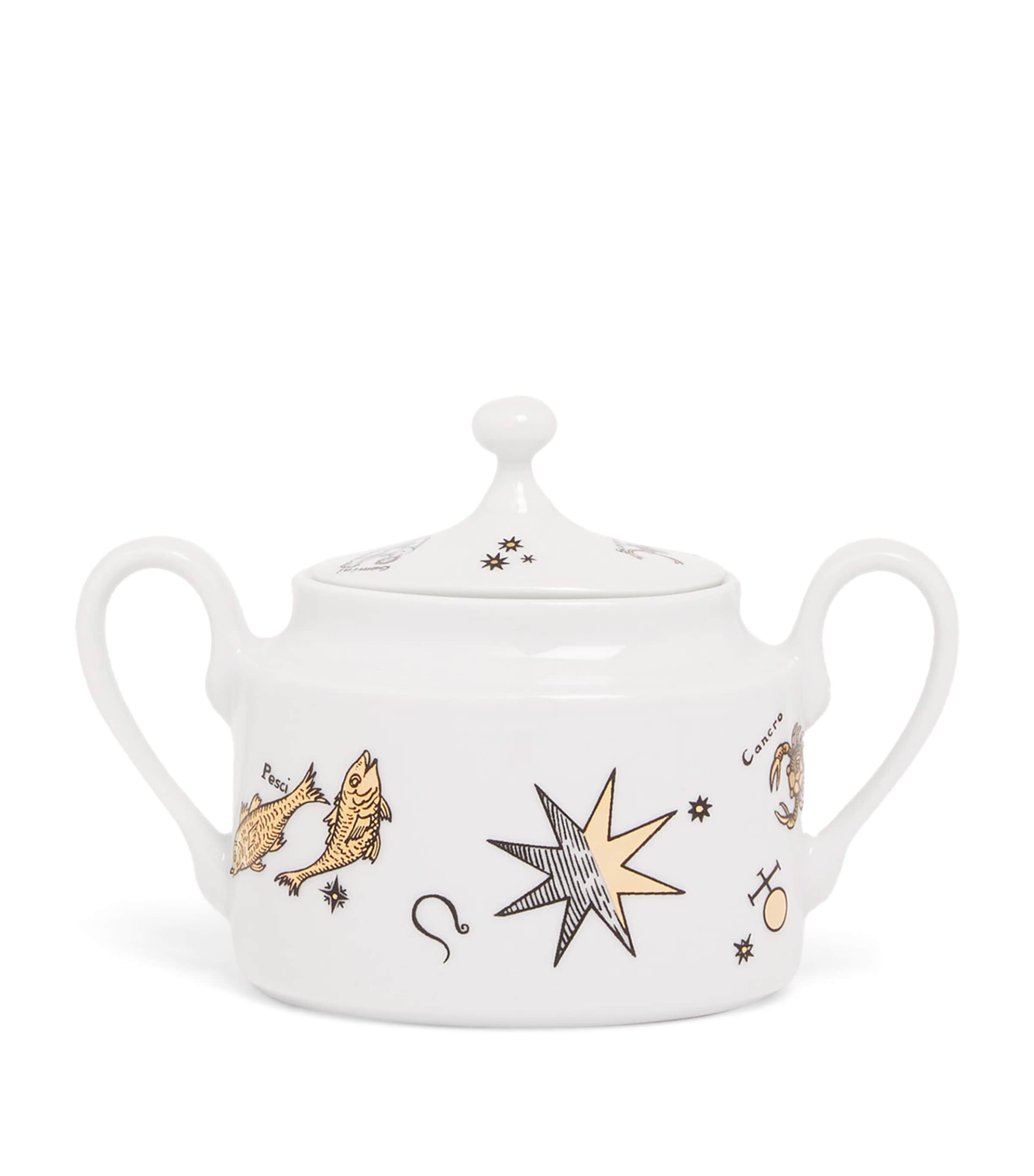Fornasetti Porcelain Astronomici Sugar Bowl