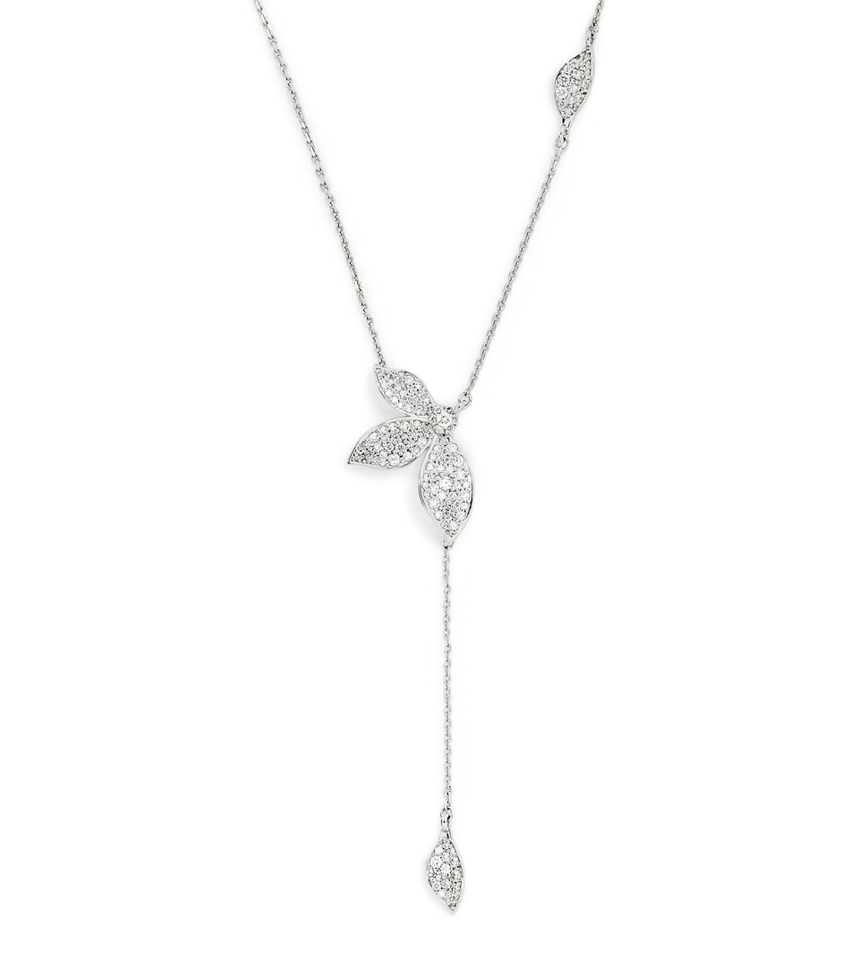 White Gold and Diamond Secret Garden Apple Necklace