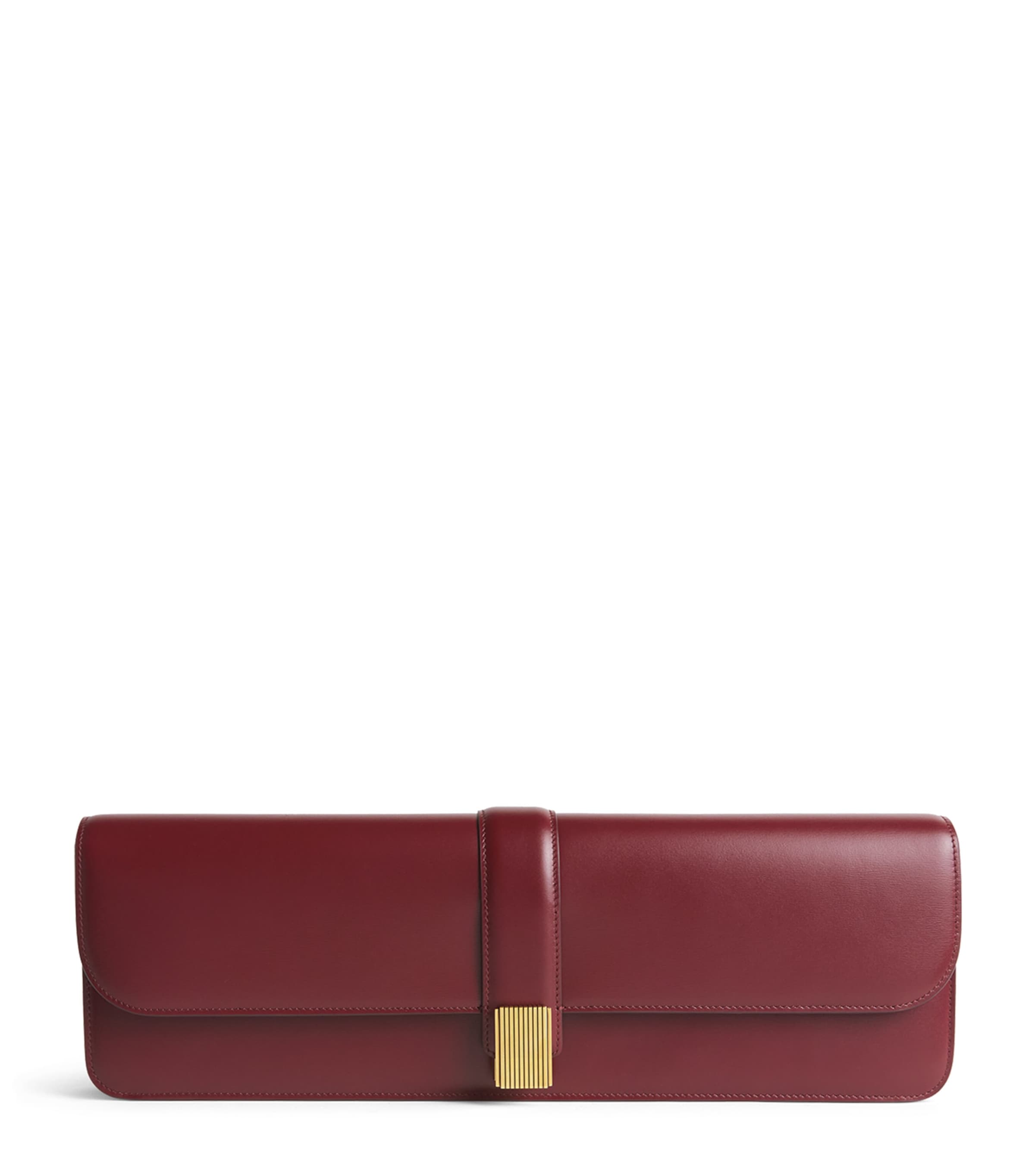 Khaite Long Leather Blake Clutch Bag Oxblood