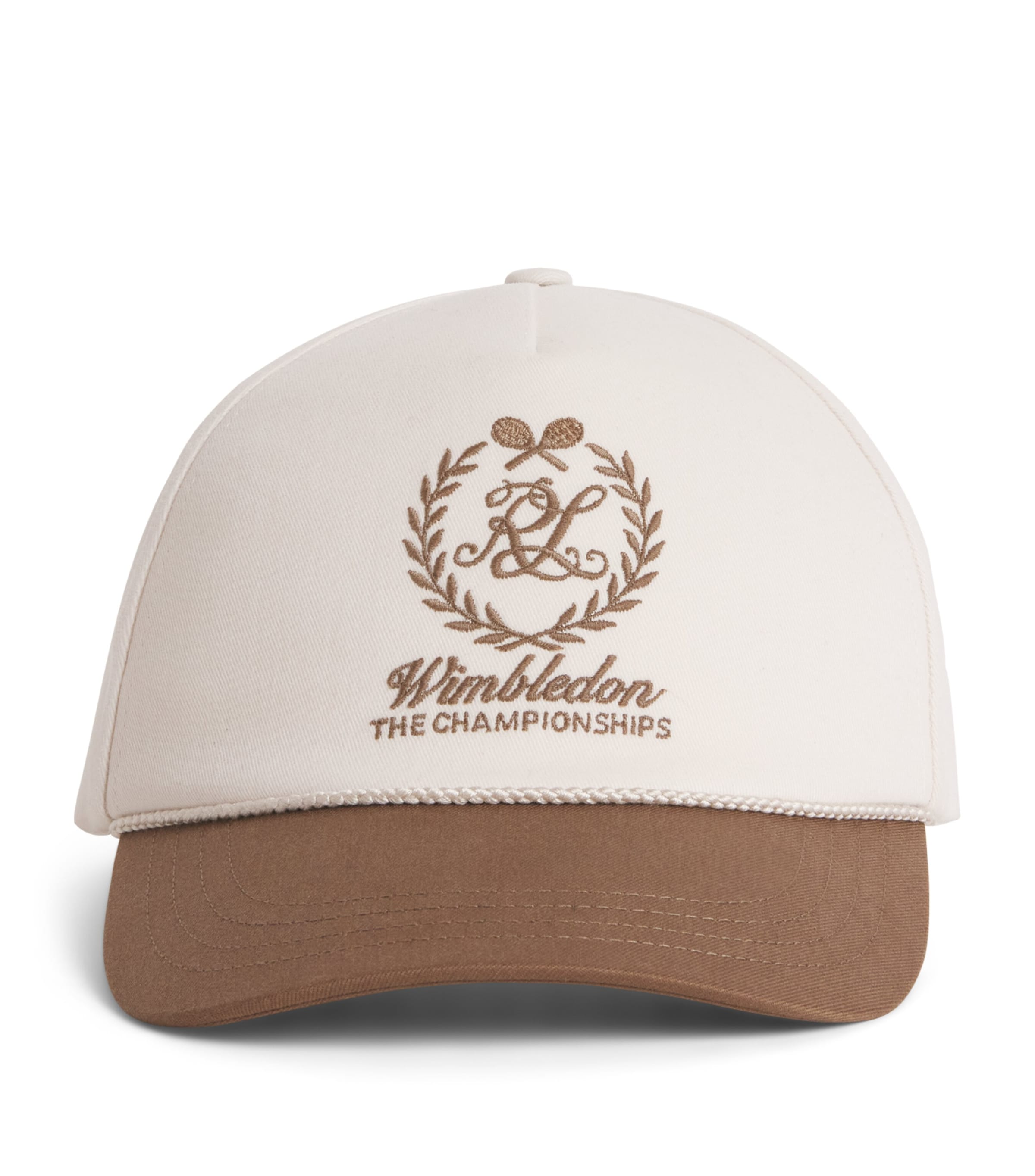 Ralph Lauren Purple Label x Wimbledon Silk Baseball Cap Cream