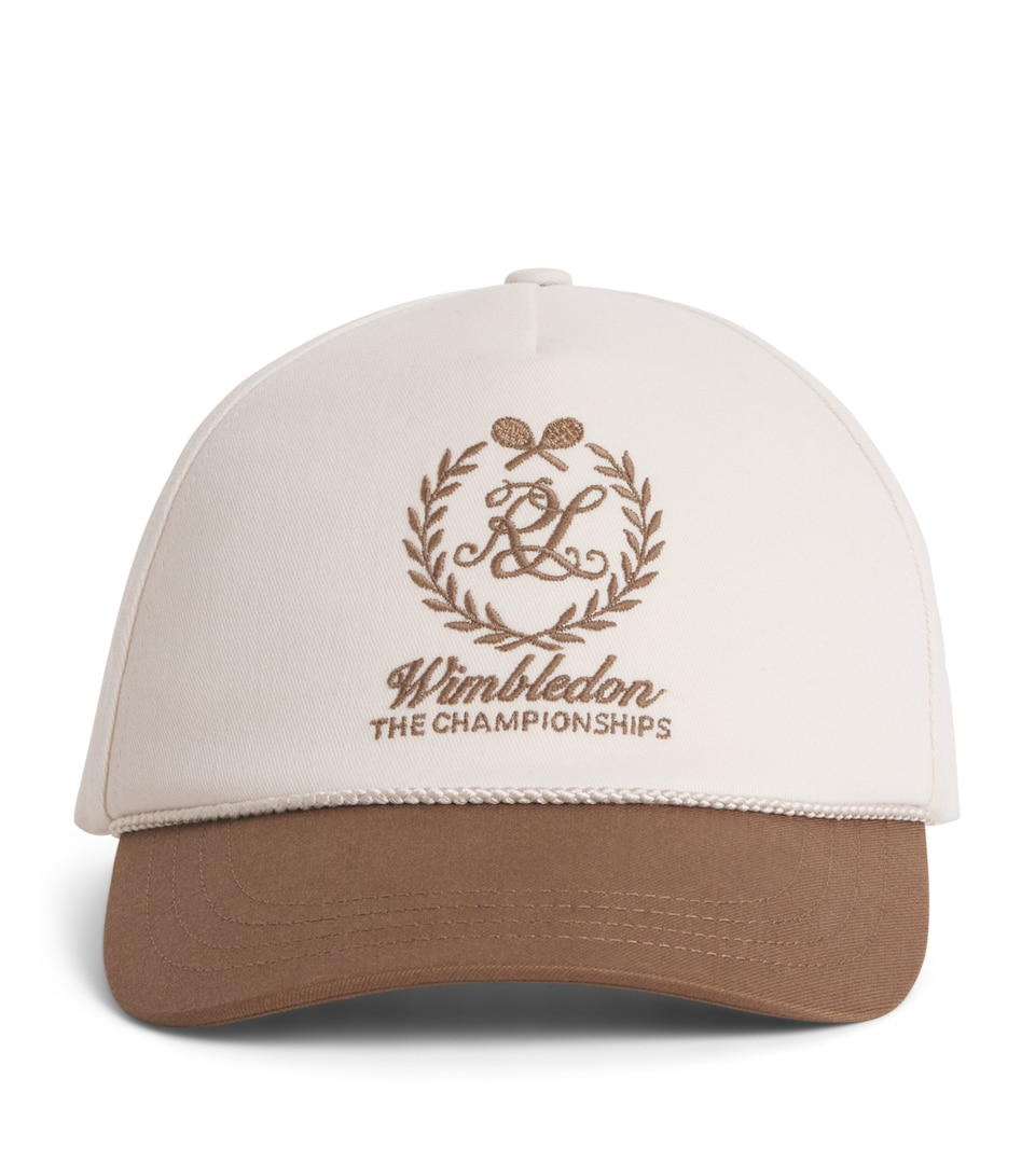Ralph Lauren Purple Label x Wimbledon Silk Baseball Cap Cream