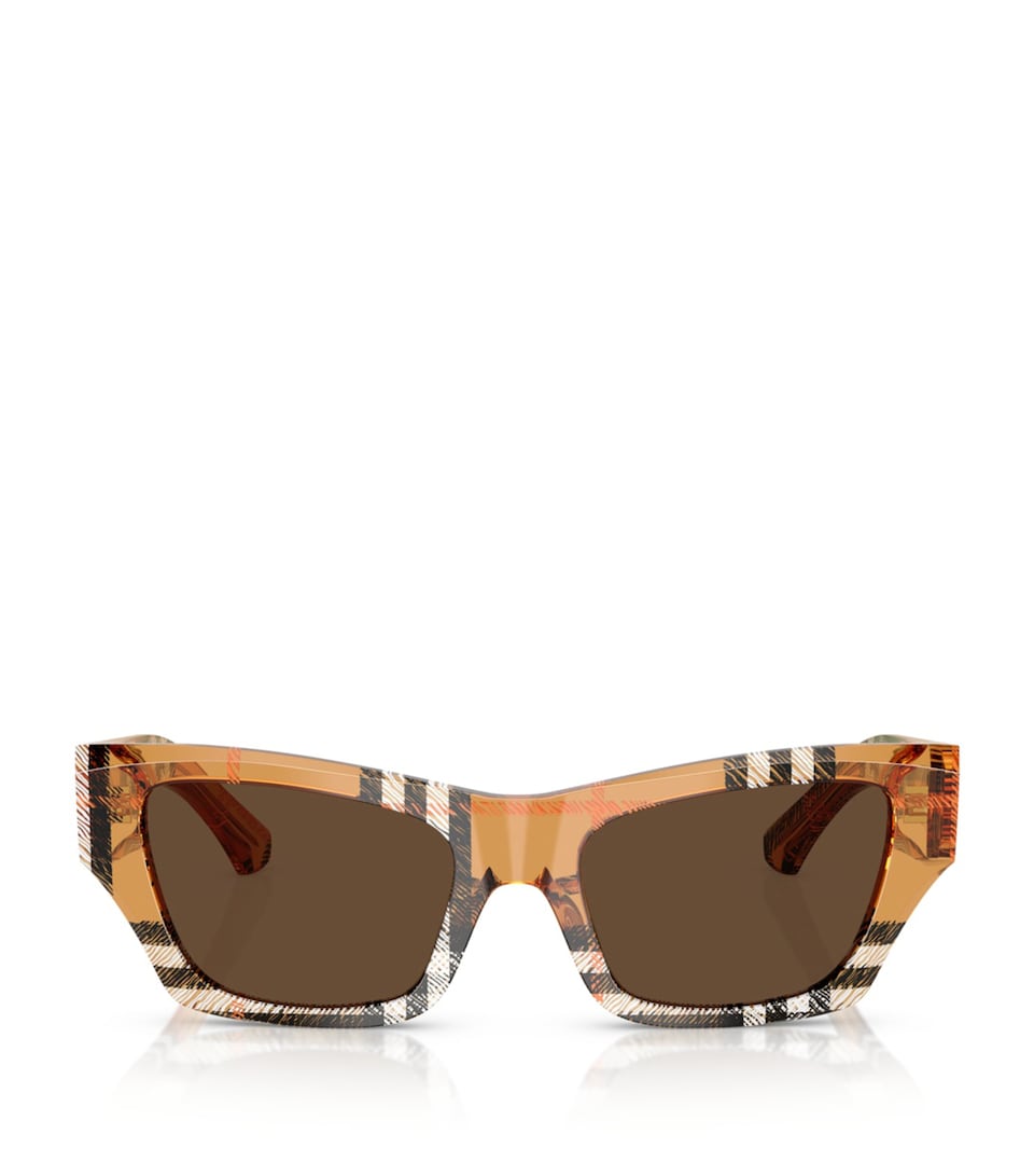 Acetate Square Cat Eye Sunglasses