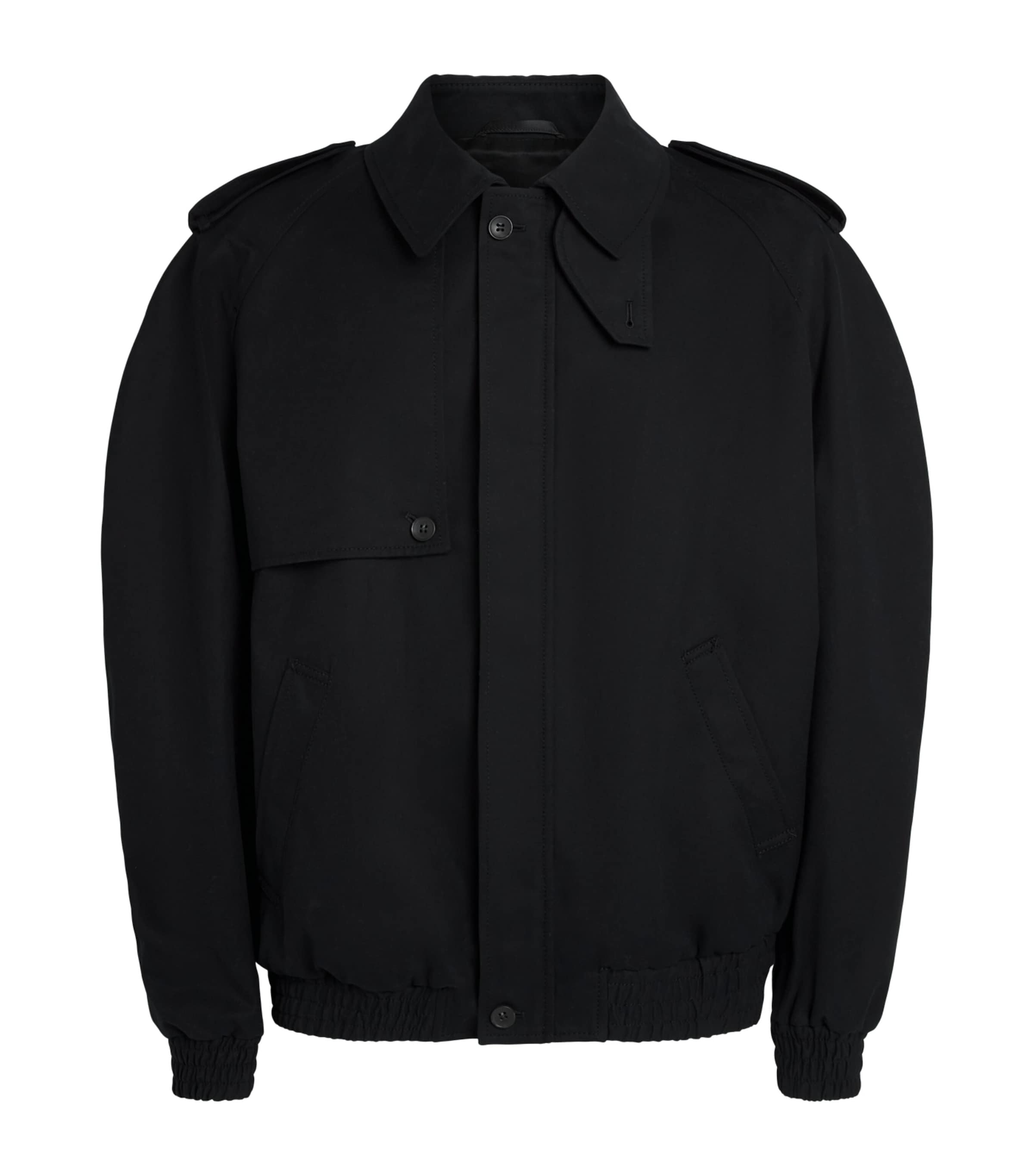 MM6 Maison Margiela Mens Cotton Twill Jacket Black