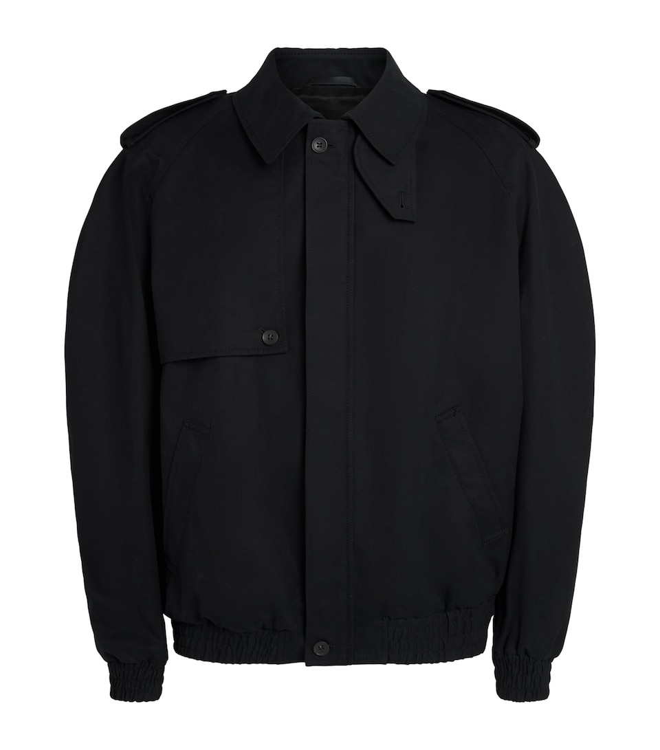 MM6 Maison Margiela Mens Cotton Twill Jacket Black