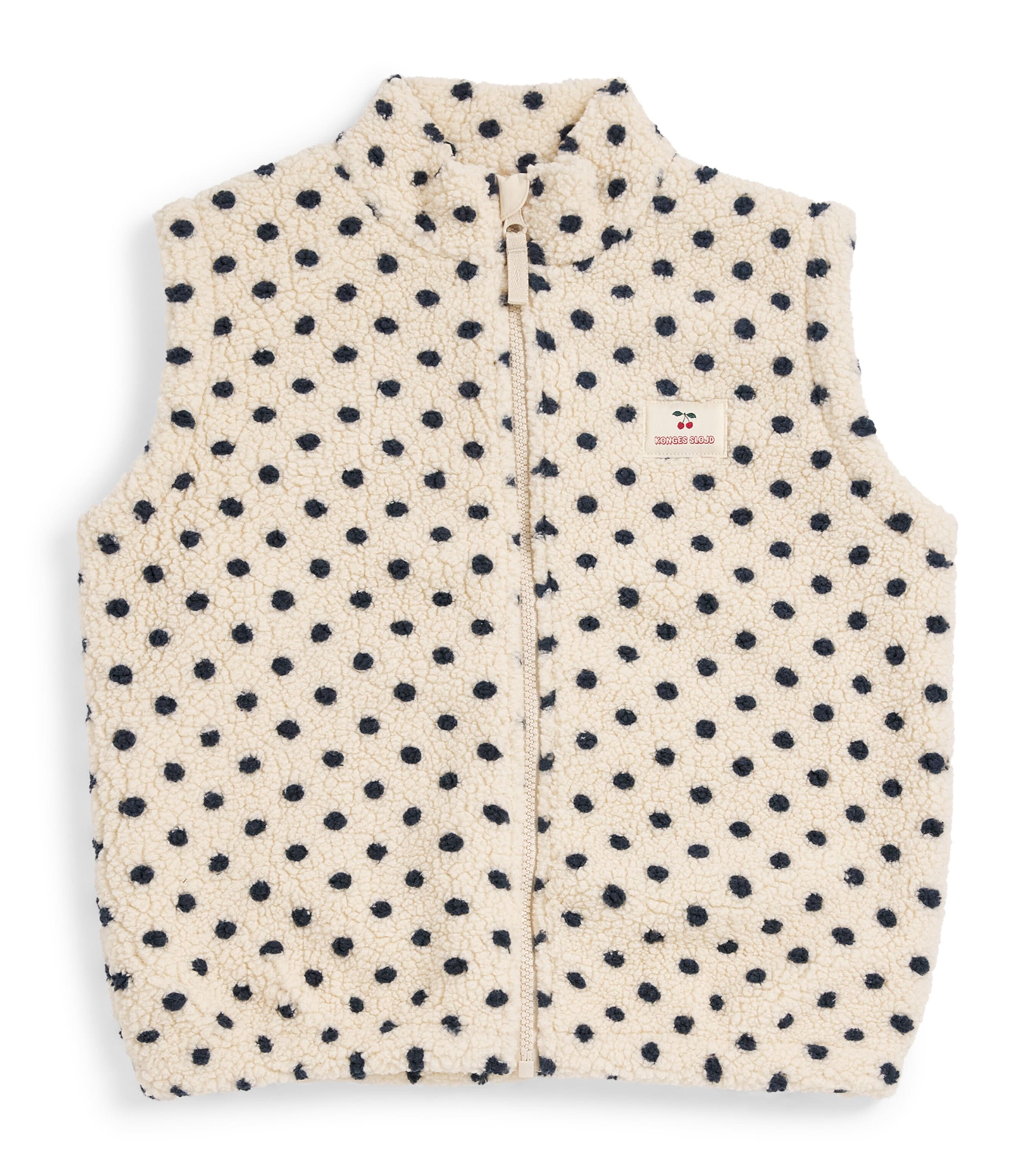 KONGES SLOJD Fleece Jody Gilet (18 Months-10 Years) Dot Lumiere