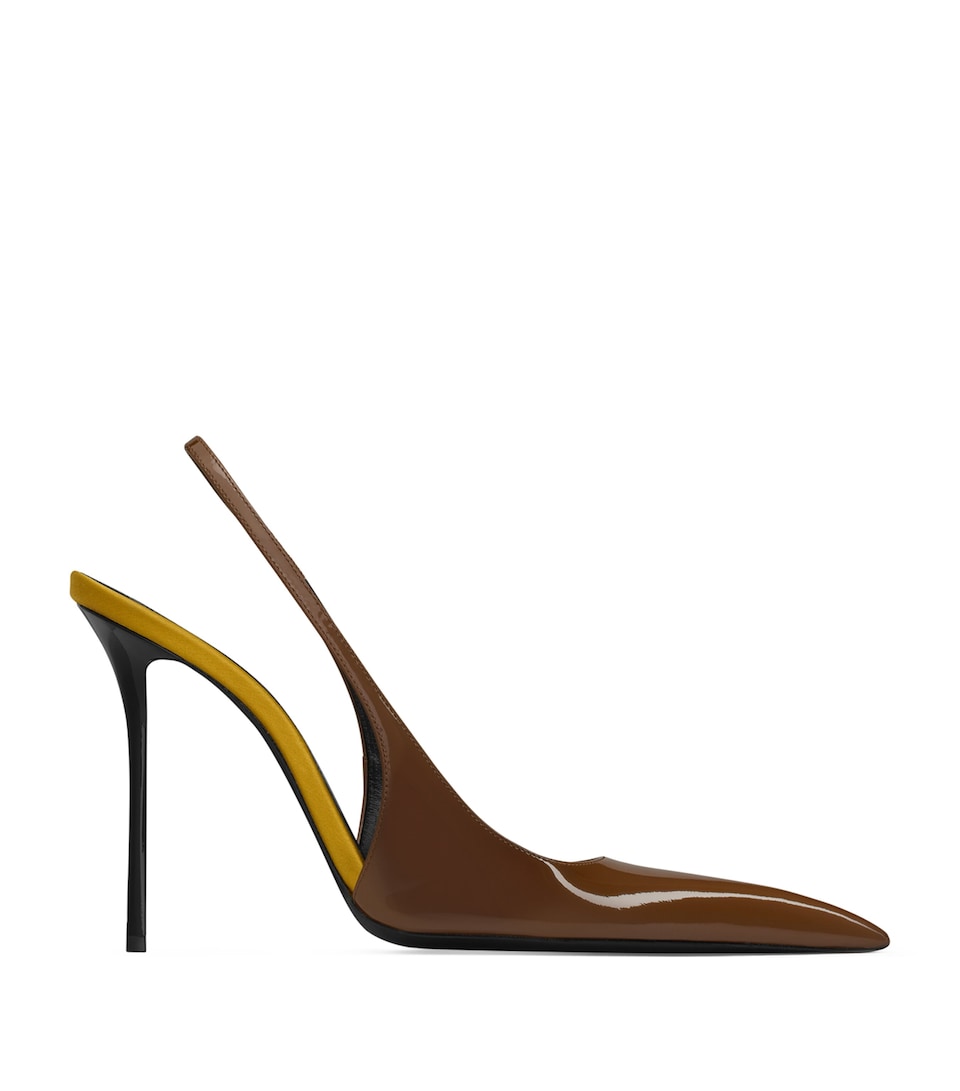 Patent Leather Amalia Slingback Pumps 110