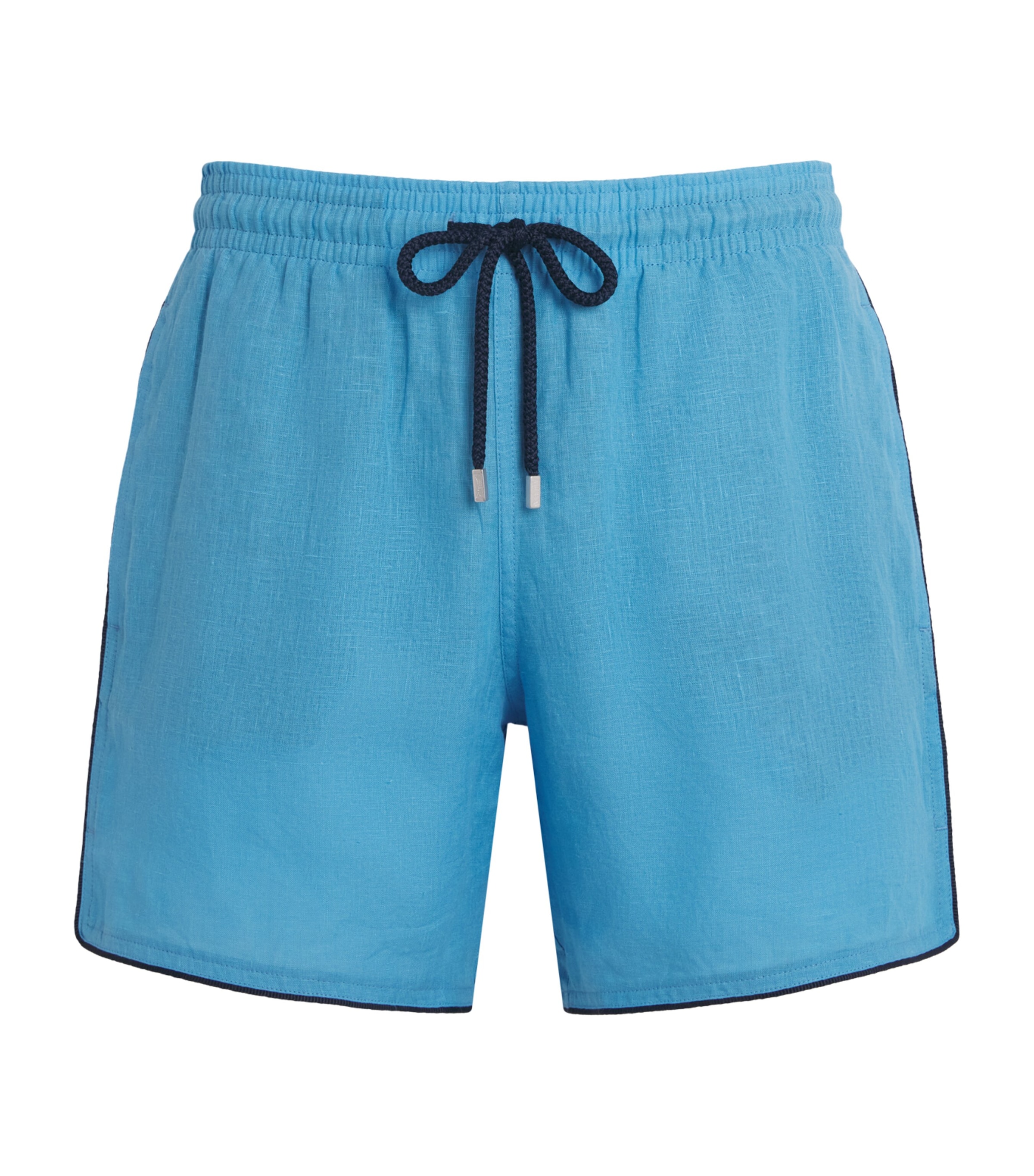 Vilebrequin Mens Linen Mallorca Swim Shorts Larimar