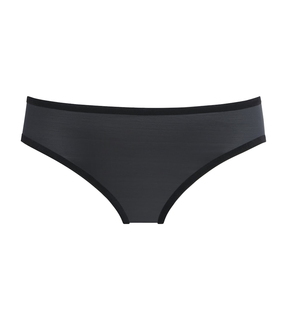 Wolford Womens Sheer Touch Tanga Briefs Black