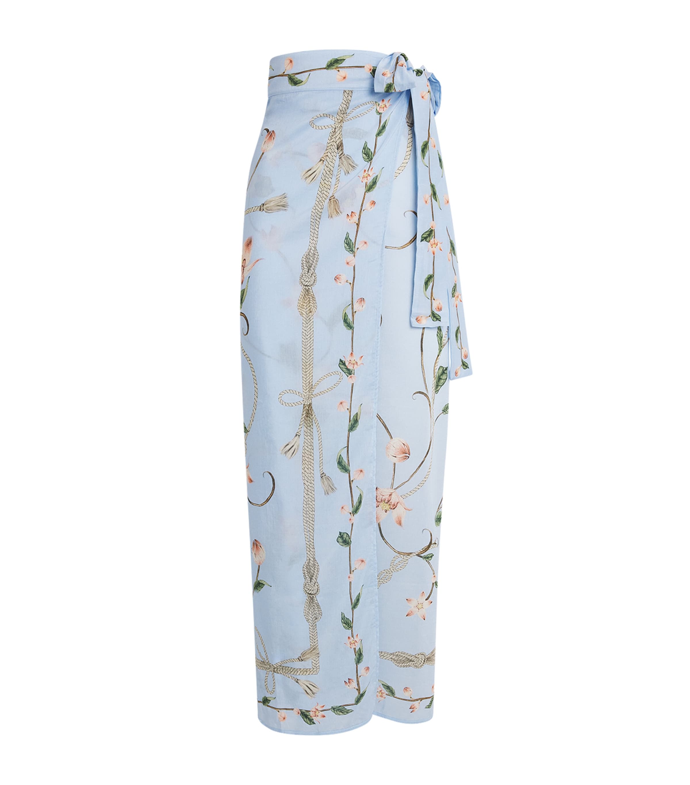 Agua By Agua Bendita Womens Cotton-Silk Lavanda Navegante Pareo