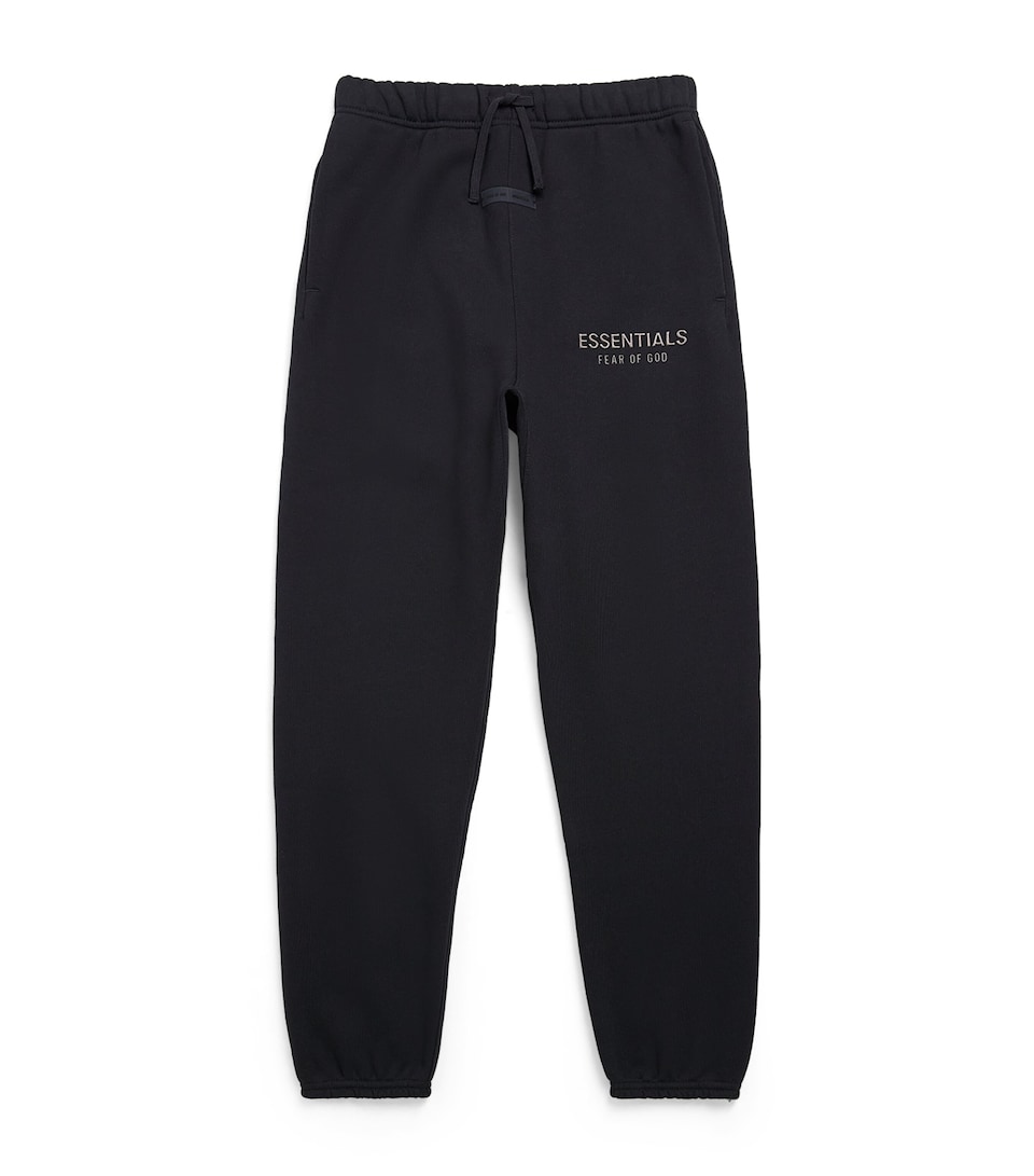 FEAR OF GOD ESSENTIALS KIDS Logo Sweatpants (8-12 Years) Jet Black