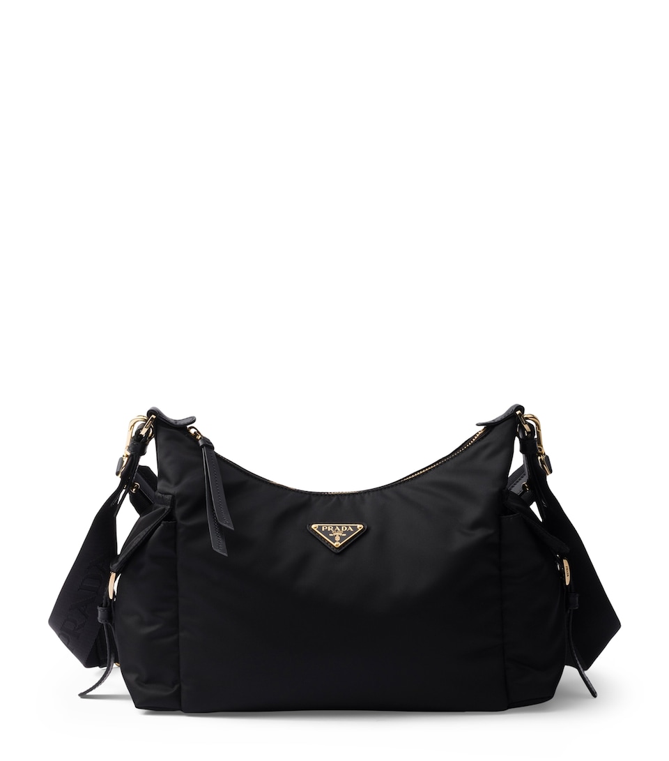 Re-Nylon and Leather Explore Shoulder Bag