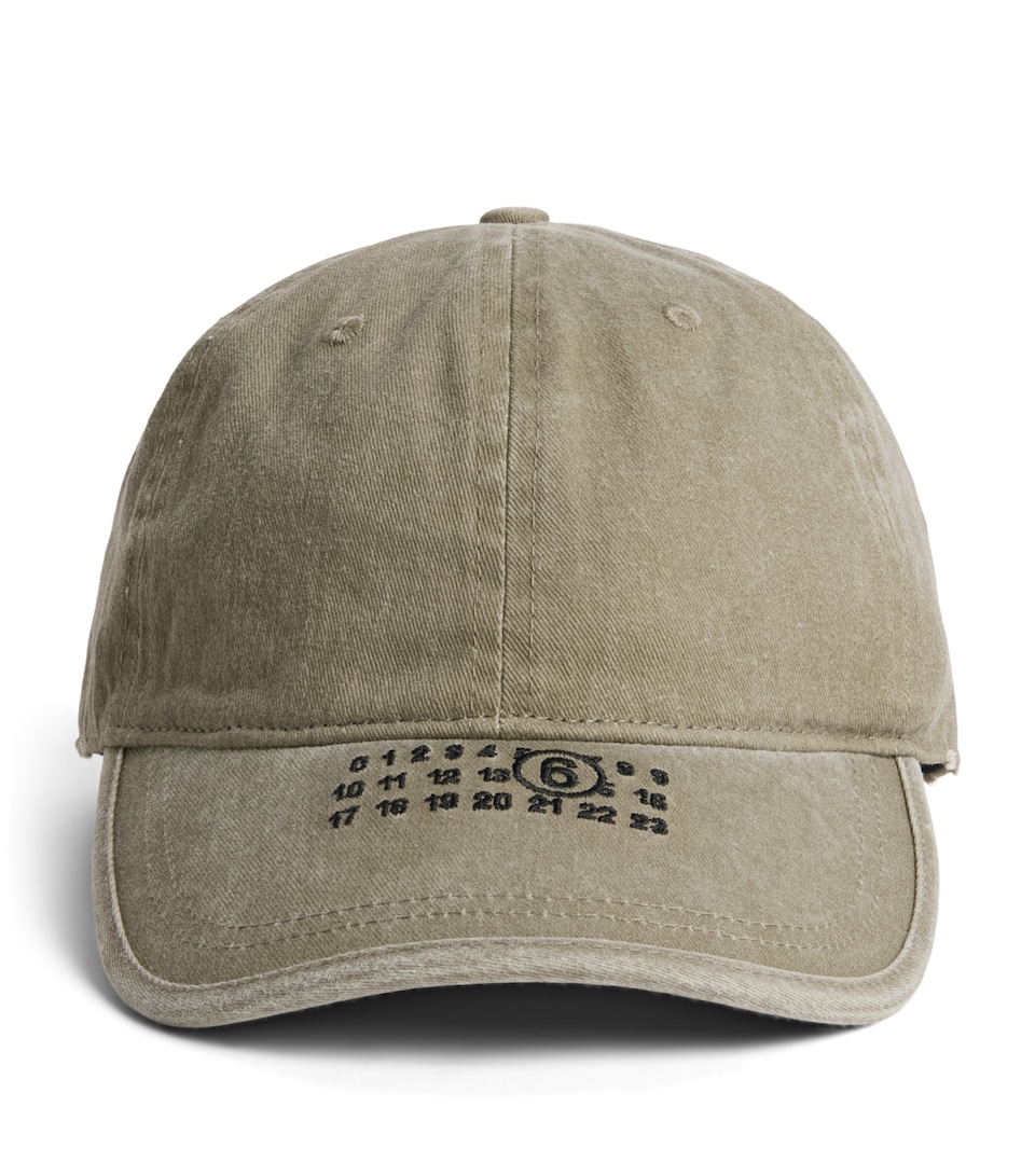 MM6 Maison Margiela Cotton Logo Baseball Cap Khaki