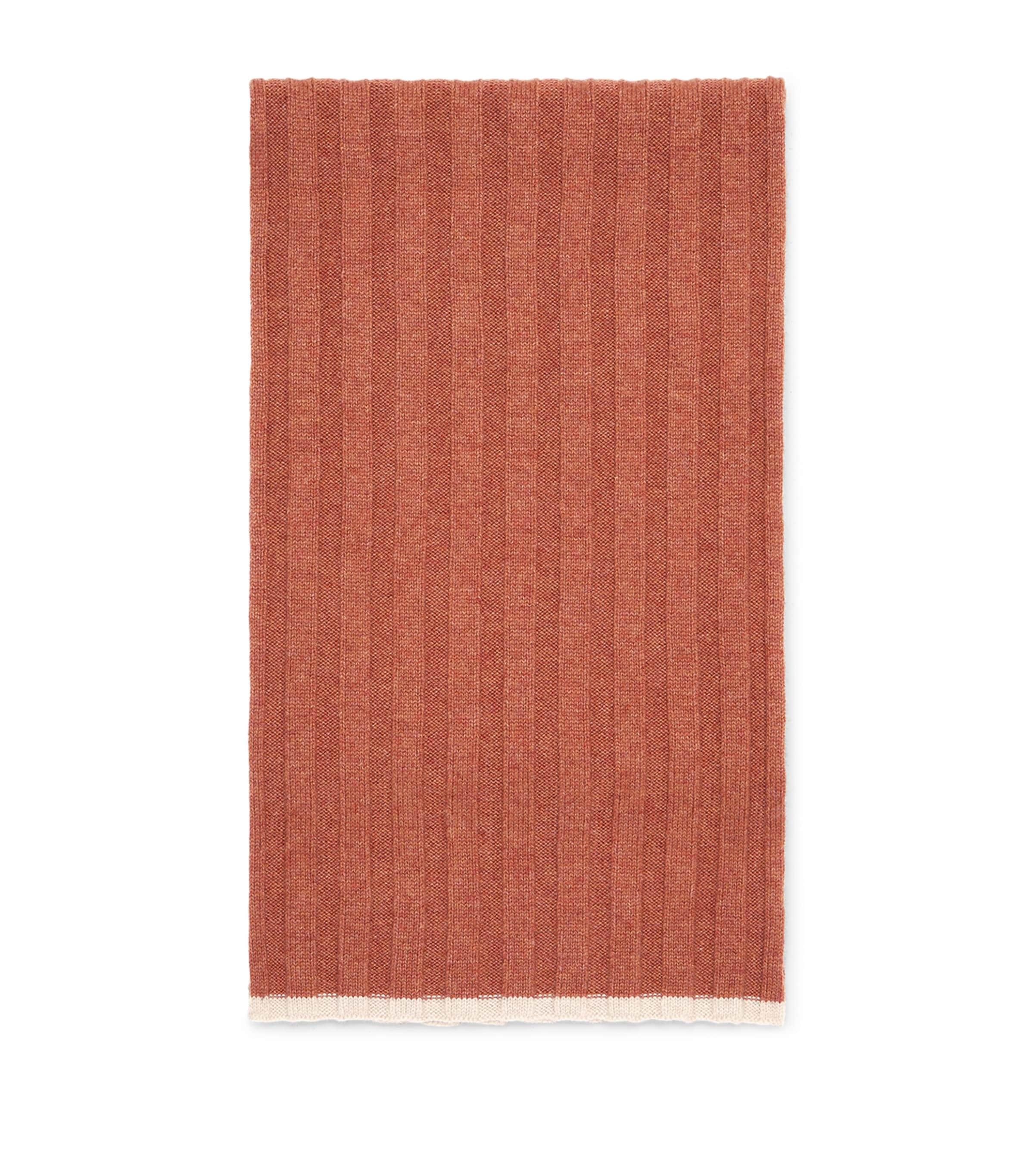 Cashmere Ribbed Scarf