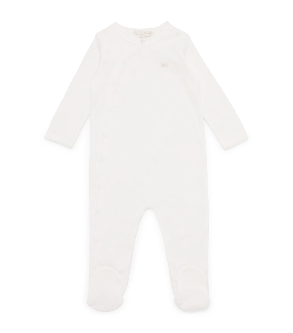 Pointelle-Knit Angel Wing All-In-One (3-12 Months)