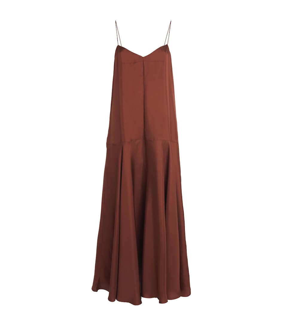 Silk Twill Slip Maxi Dress