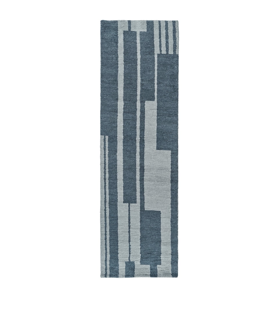 The Rug Company x Paul Smith Raster Rug (3.05m x 0.84m) Blue