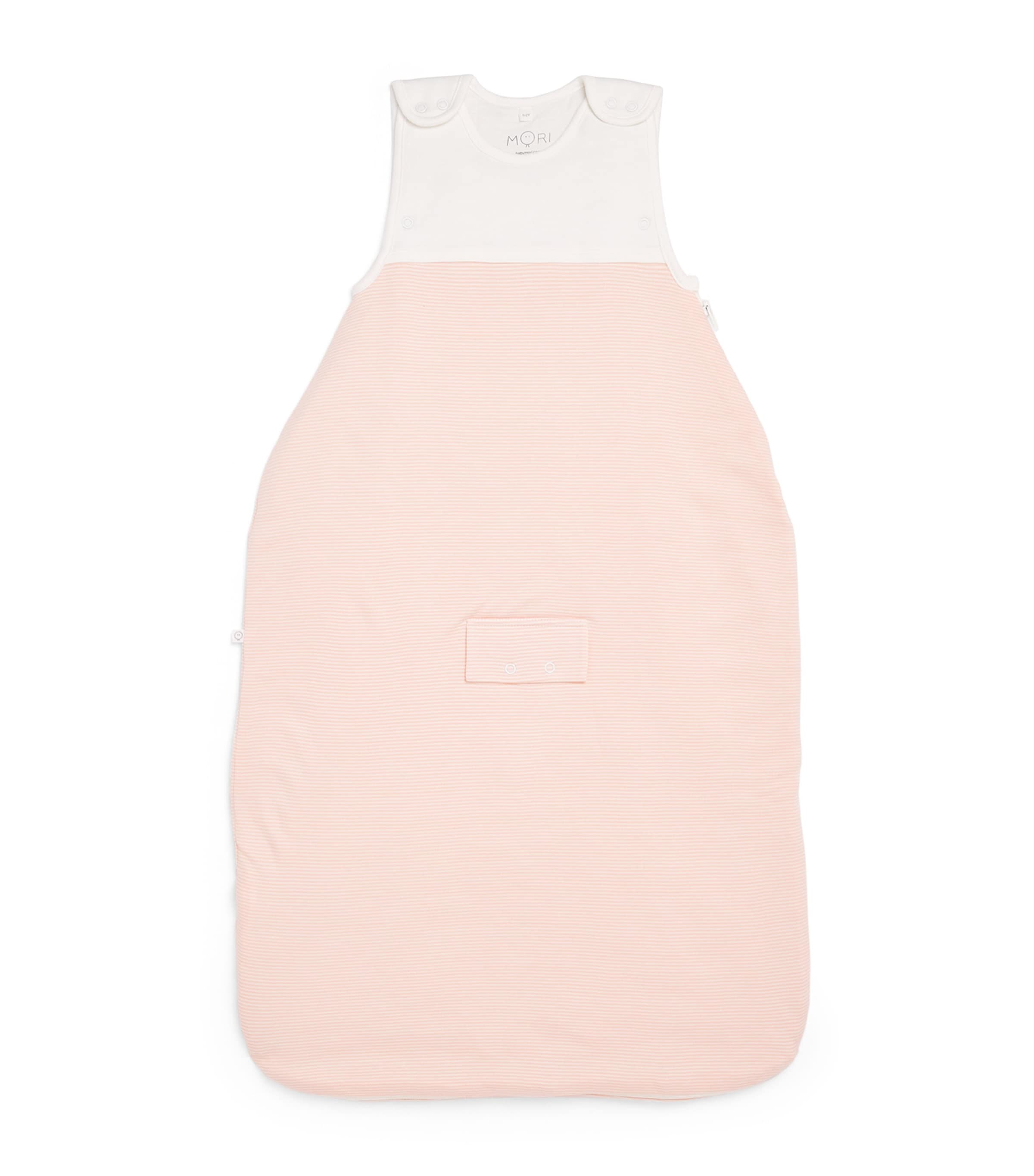 MORI Stripe Clever Sleeping Bag (0-24 Months) Blush Stripe