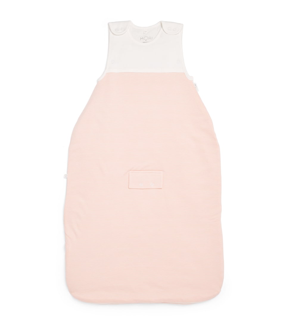 MORI Stripe Clever Sleeping Bag (0-24 Months) Blush Stripe