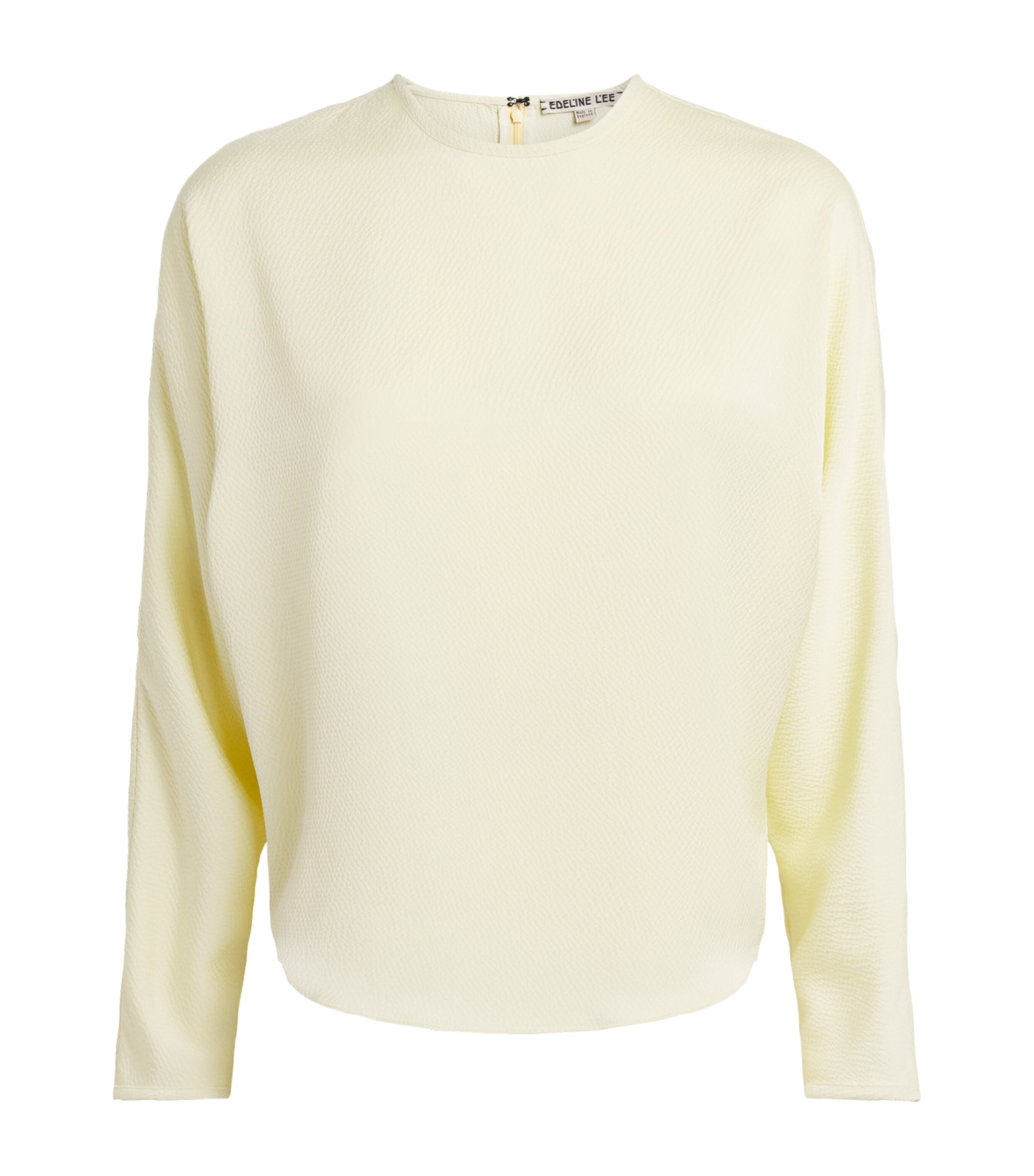 Edeline Lee Womens Textured Blouse Lem/lemon