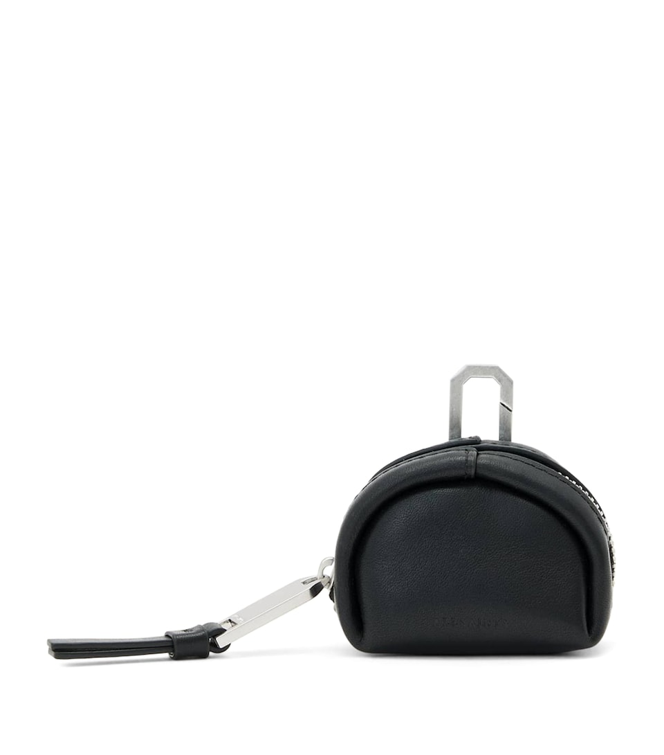 AllSaints Leather Rosalie AirPod case Black