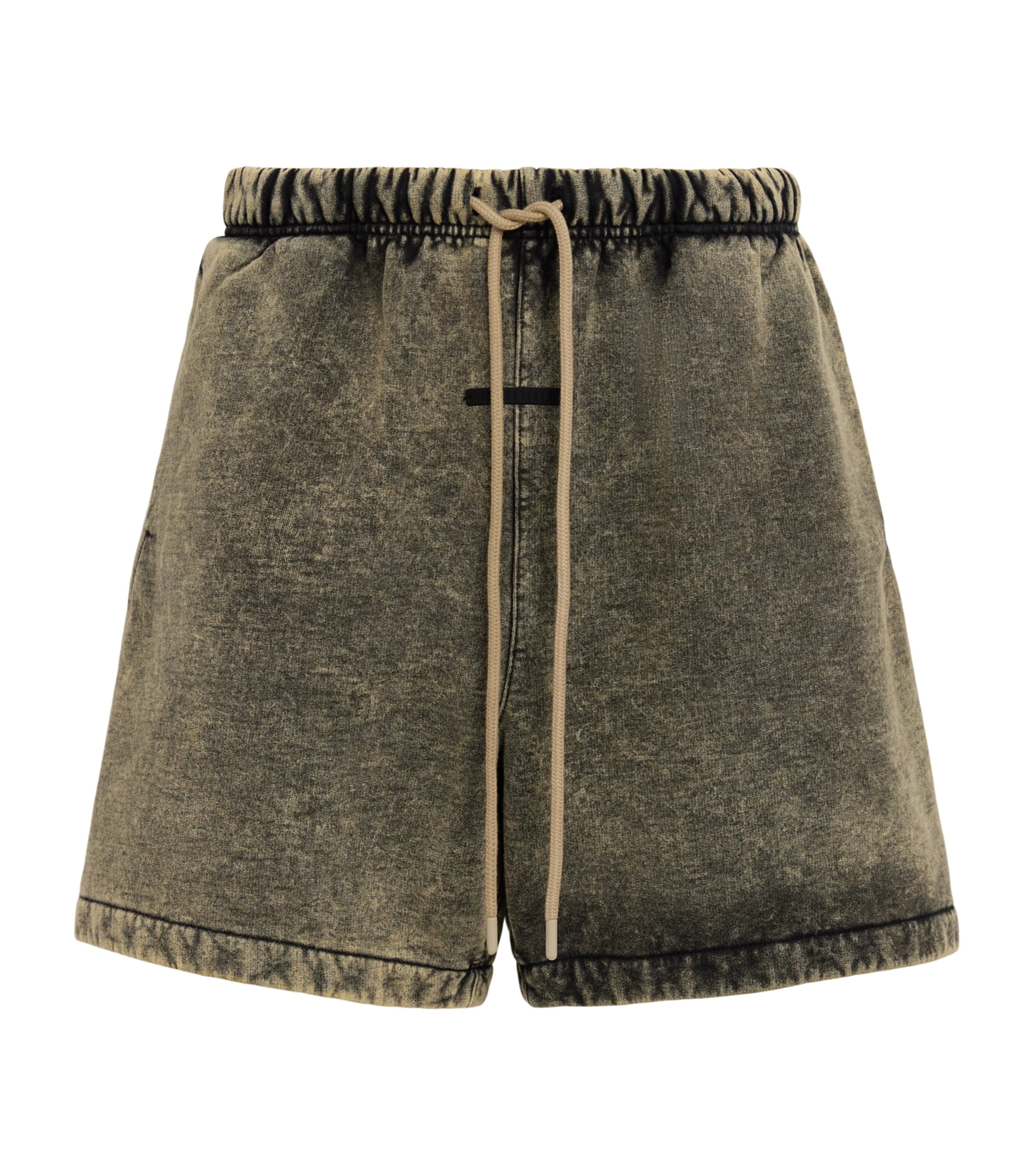 FEAR OF GOD ESSENTIALS Mens Printed Classic Sweatshorts Sphr Blk