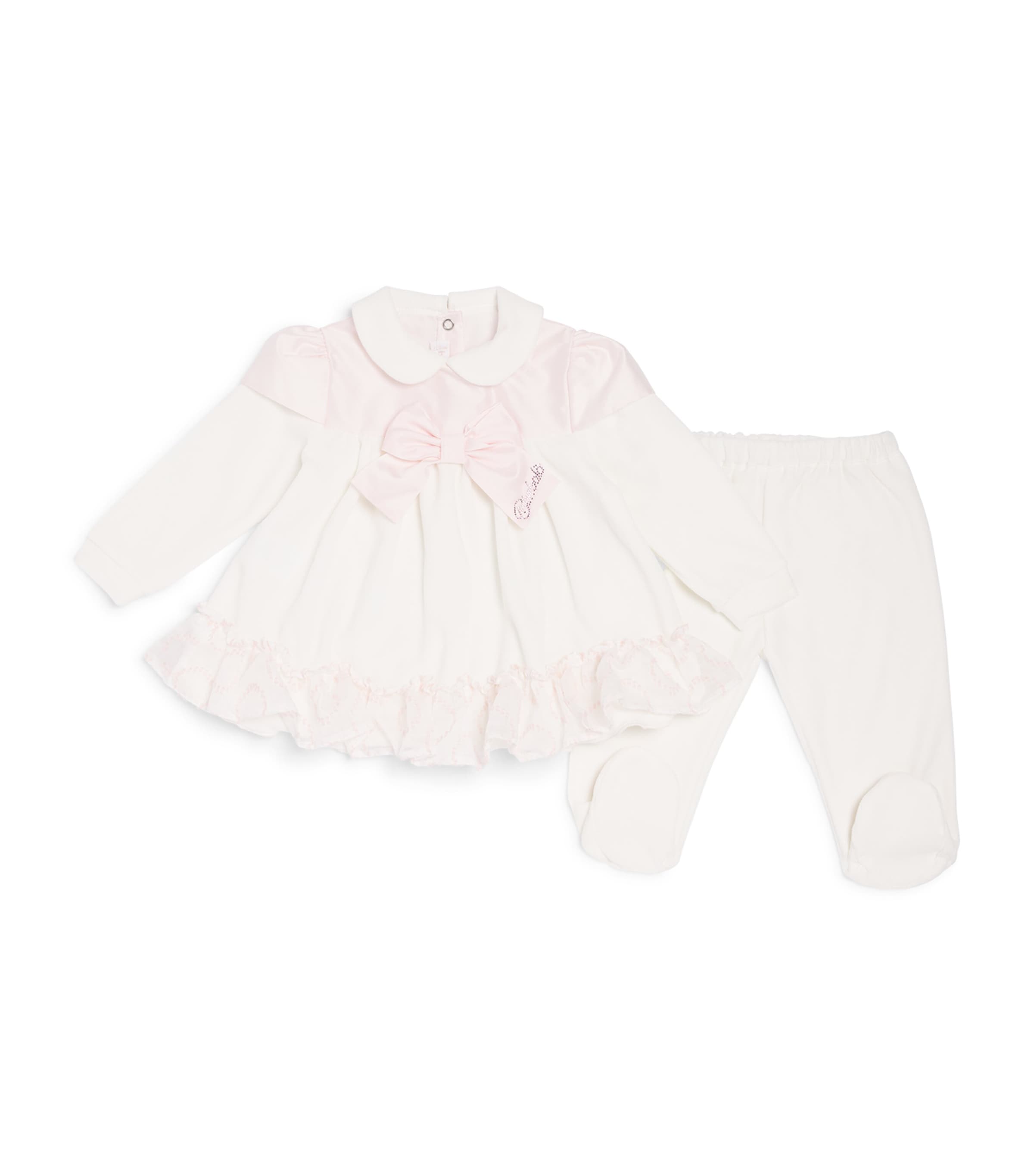 Bimbalo Peplum Top and Leggings Set (1-24 Months) Pink