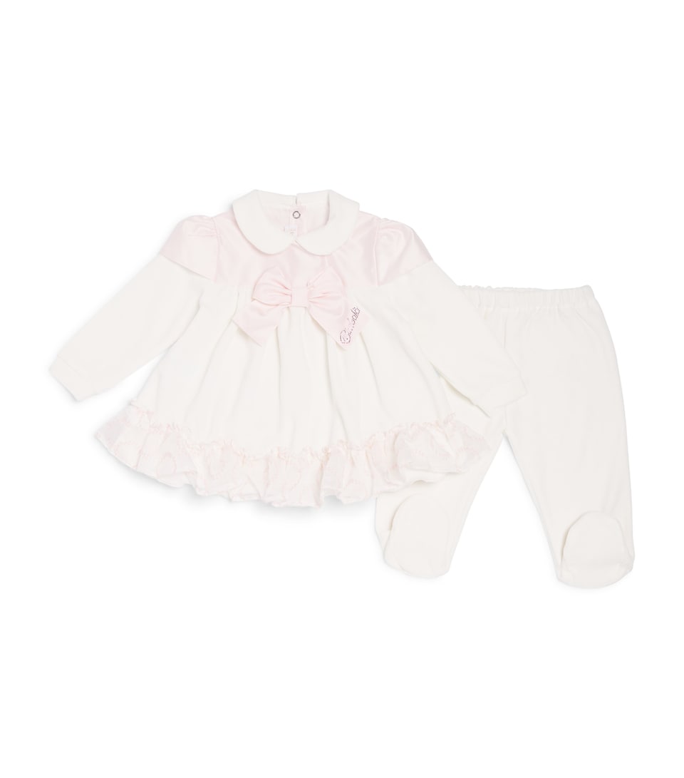 Bimbalo Peplum Top and Leggings Set (1-24 Months) Pink