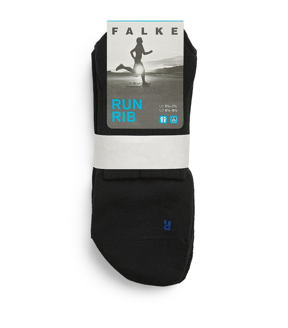 Falke Mens Run Rib Socks Black