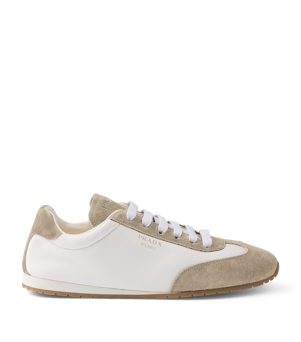 Nappa Leather and Suede Sneakers