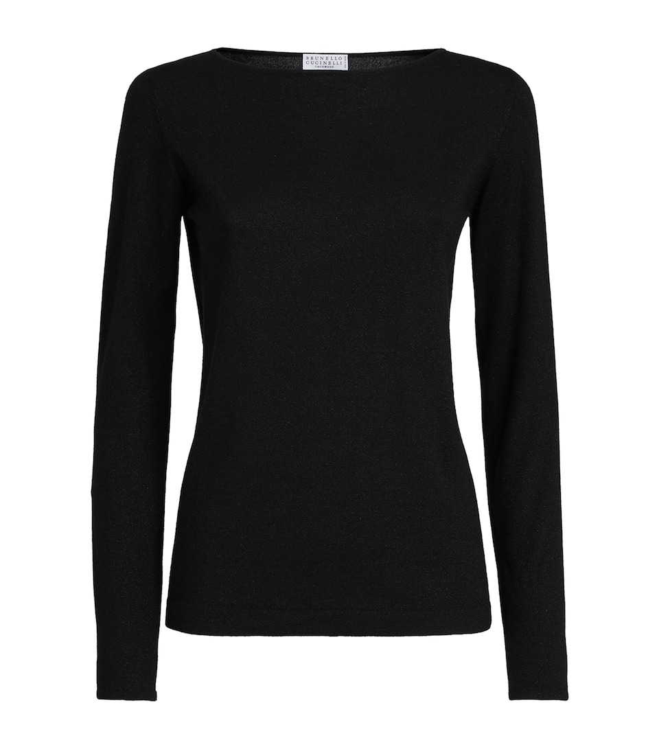 Brunello Cucinelli Womens Cashmere-Silk-Blend Sweater