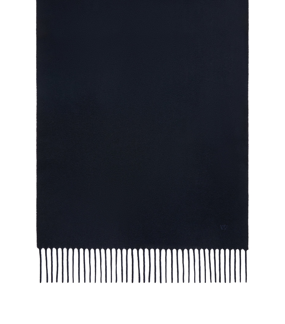 Weekend Max Mara Wool Fringe Scarf Ultramarine