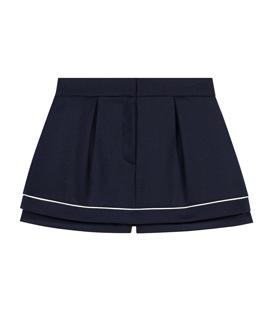 Maje Womens Pleated Skort Navy