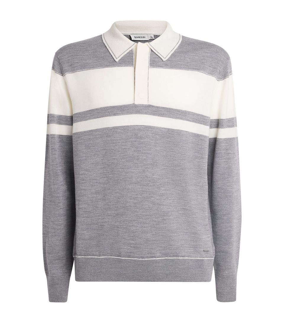 Wool Stripe Rugby Shirt