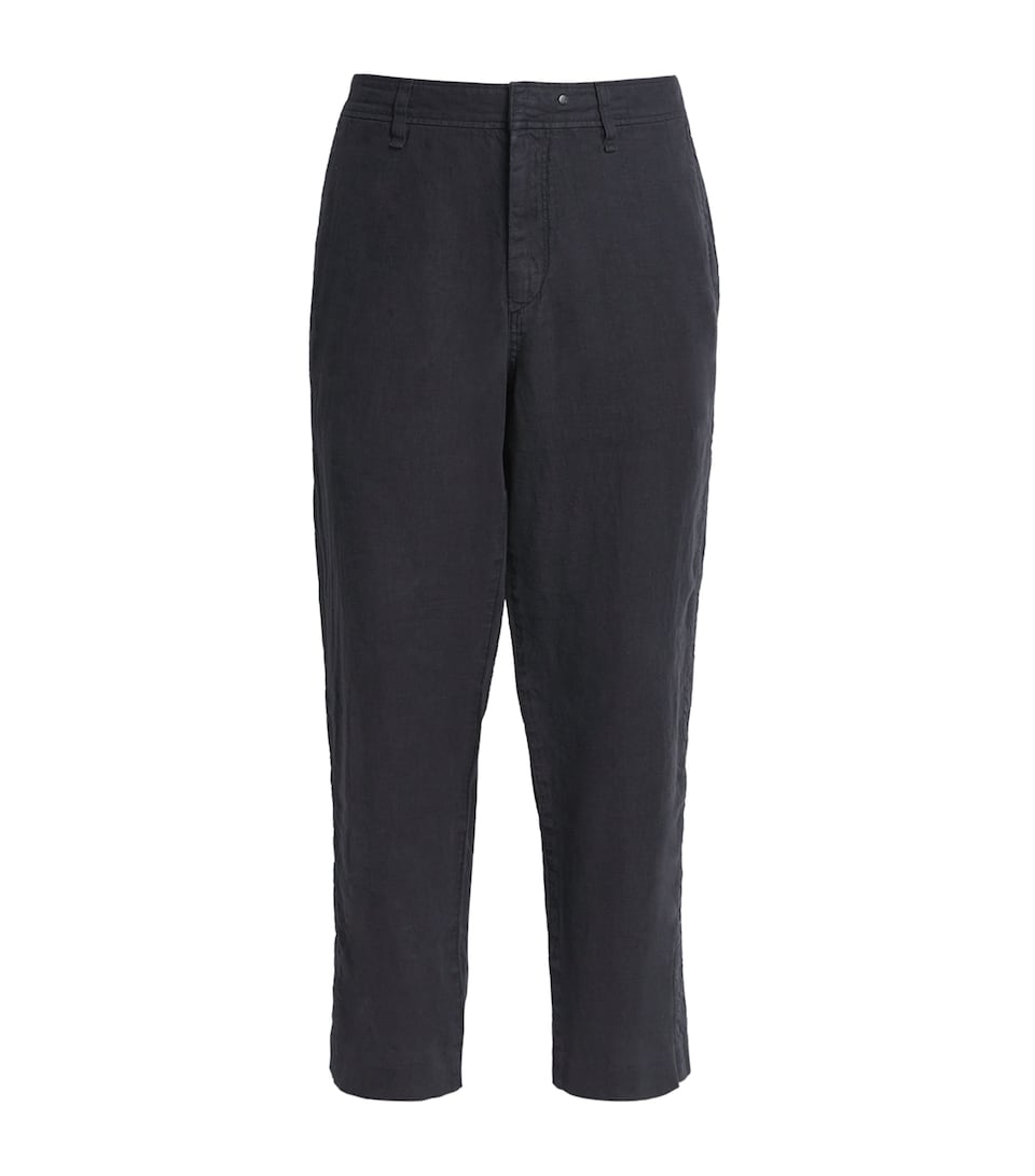 Linen Wide-Leg Trousers