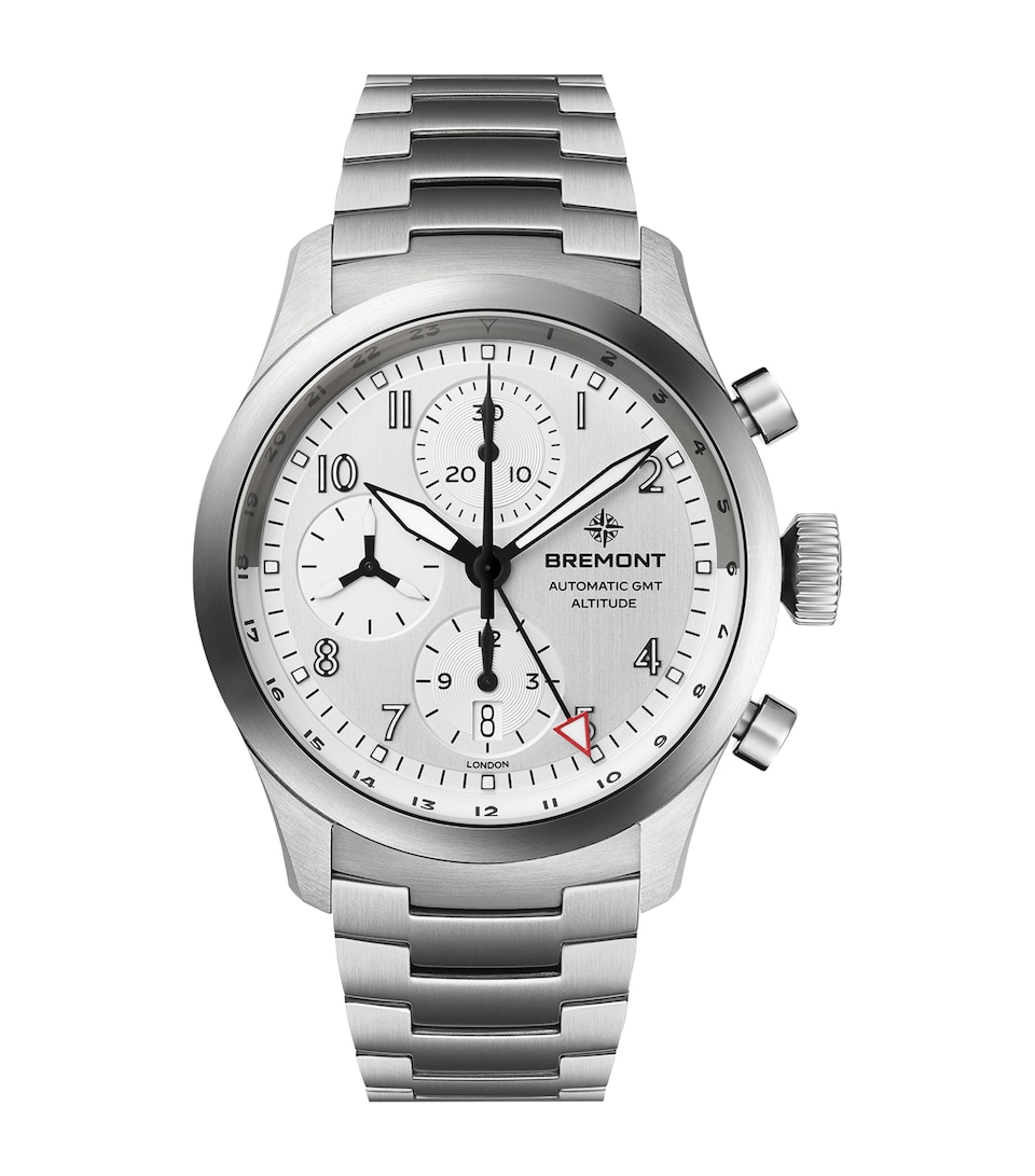 Sterling Silver Altitude Chronograph GMT 42mm