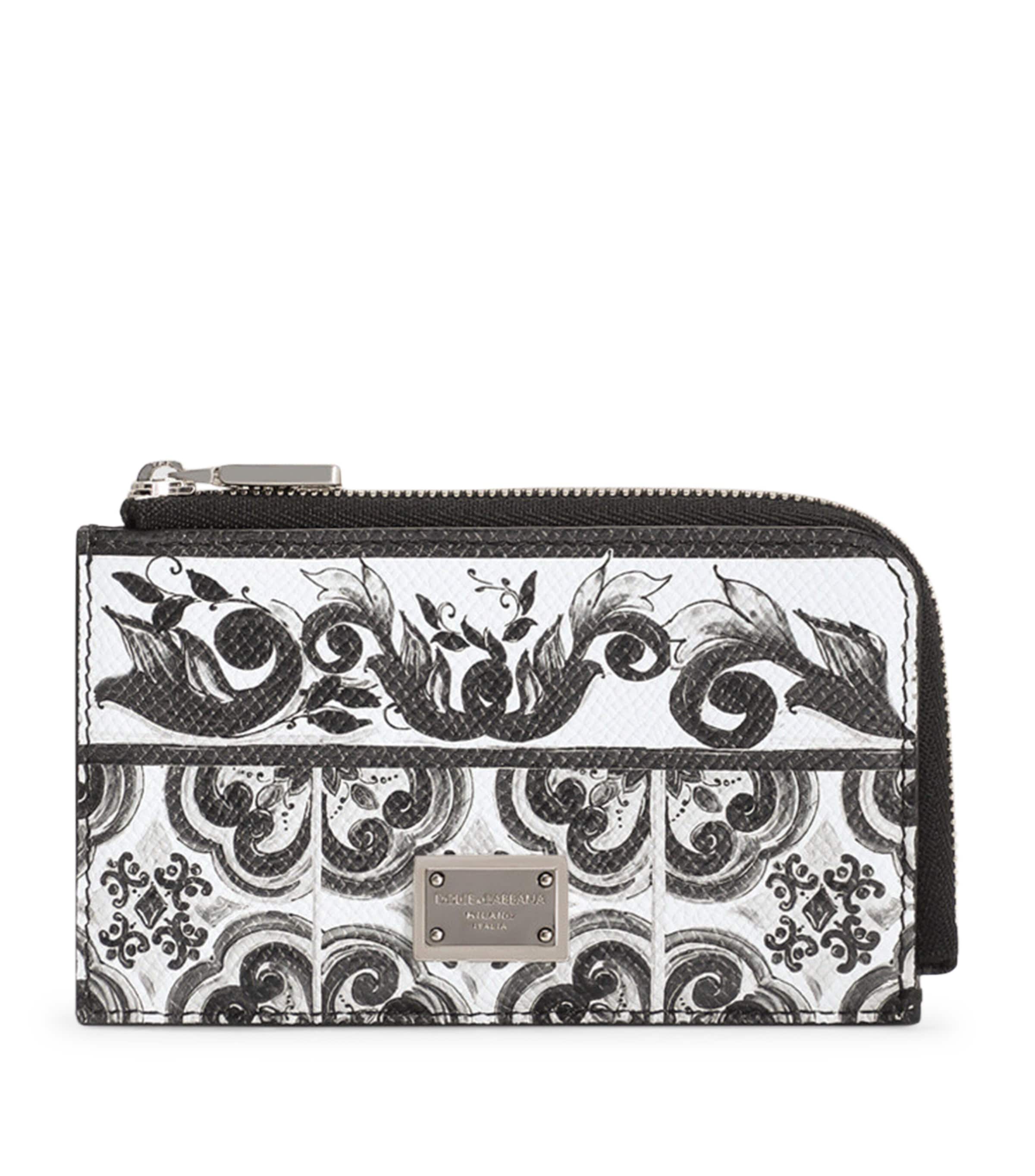 Grained Calfskin Majolica Cardholder