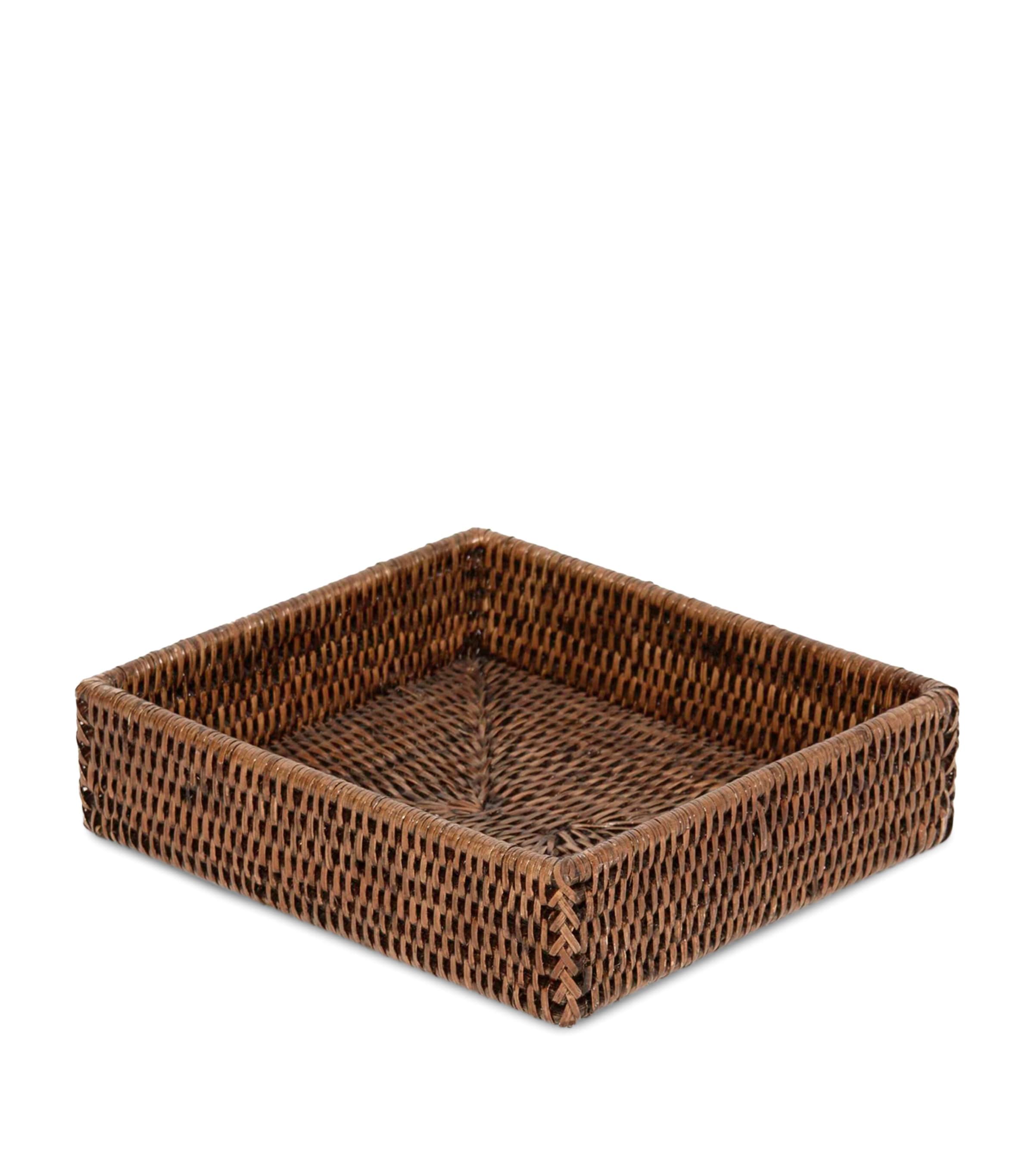 Decor Walther Rattan Basket Tray (22cm x 18cm) Rattan Light