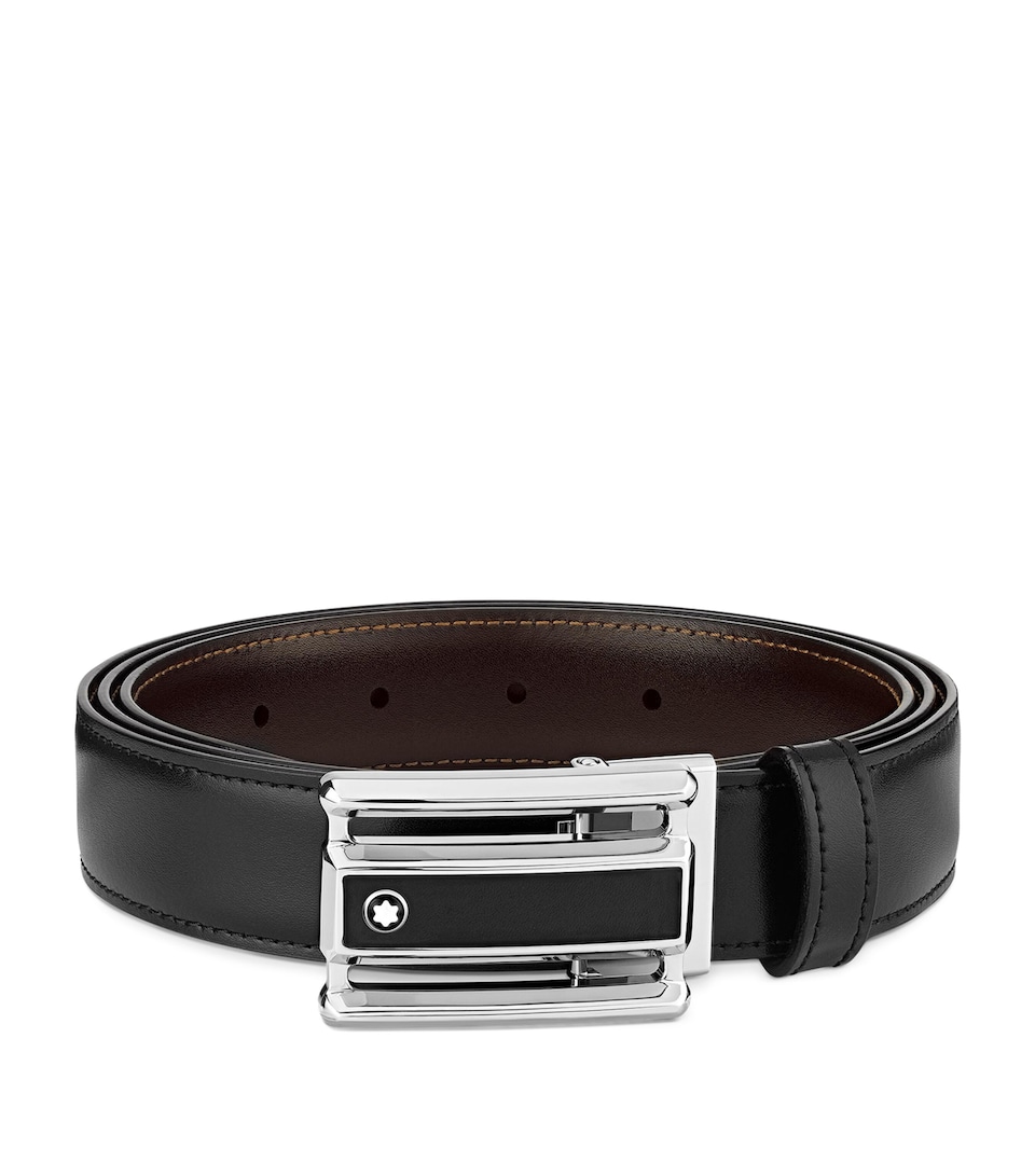 Montblanc Leather Reversible Belt Black/brown